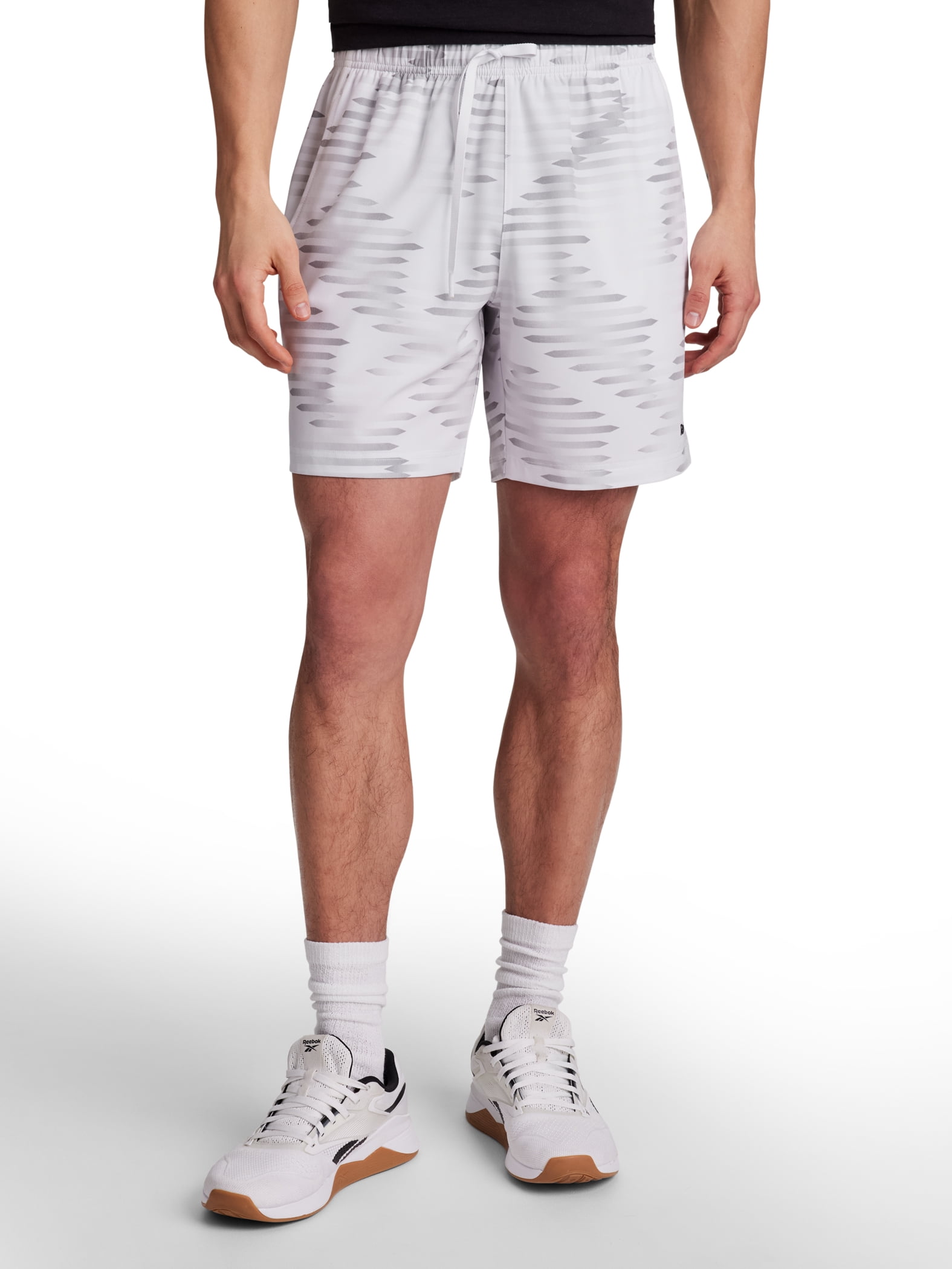 Reebok Men's Urban Woven Athletic Performance Shorts (White, 7 in Inseam) som95