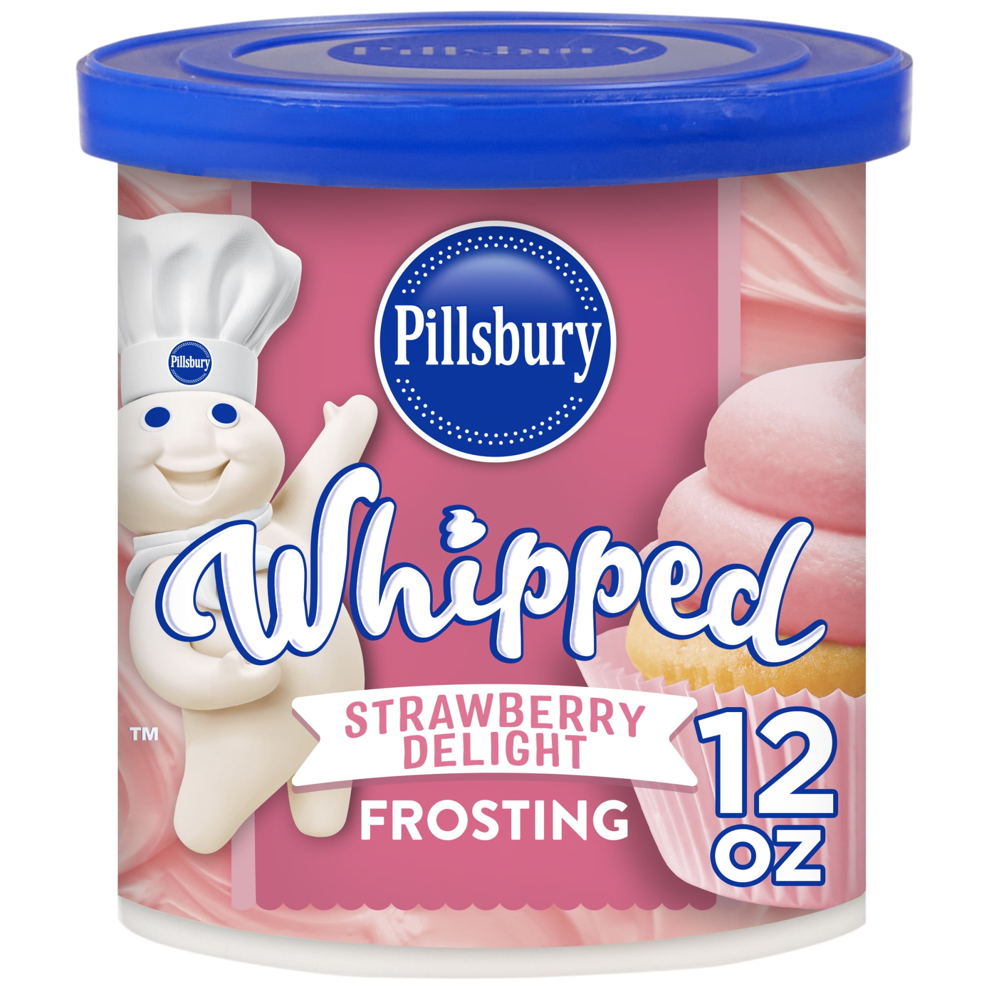 Pillsbury Whipped Strawberry Delight Frosting (Pink, 12 oz) 1g0xc