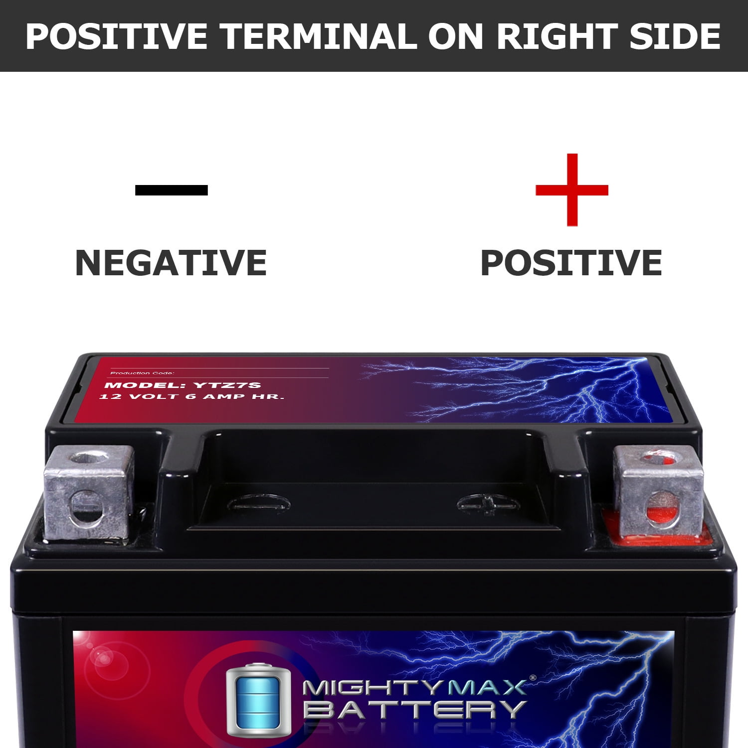 Mighty Max Battery YTZ7S 12V 6AH Sealed Lead Acid Replacement Battery for Kawasaki KFX50 (10 Pack) s0ot1