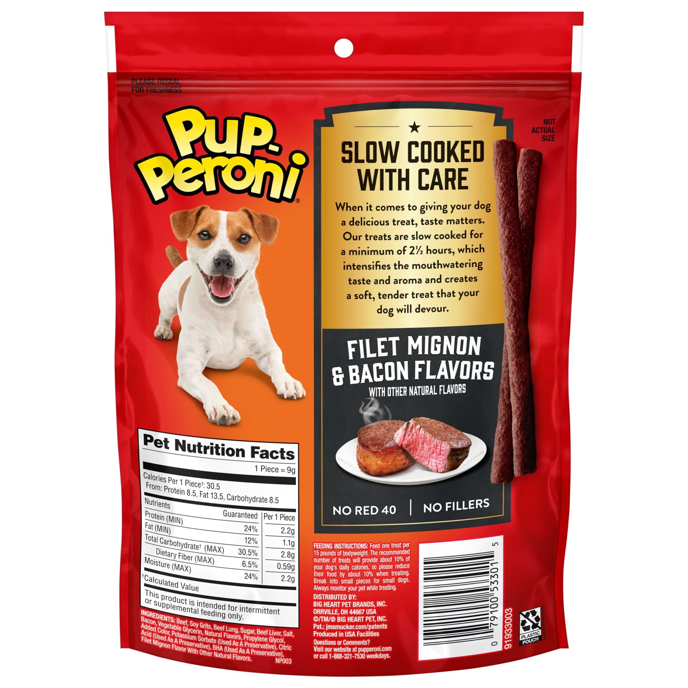 Pup-Peroni Filet Mignon & Bacon Flavor Dog Treats (5.6 oz) g9l7j