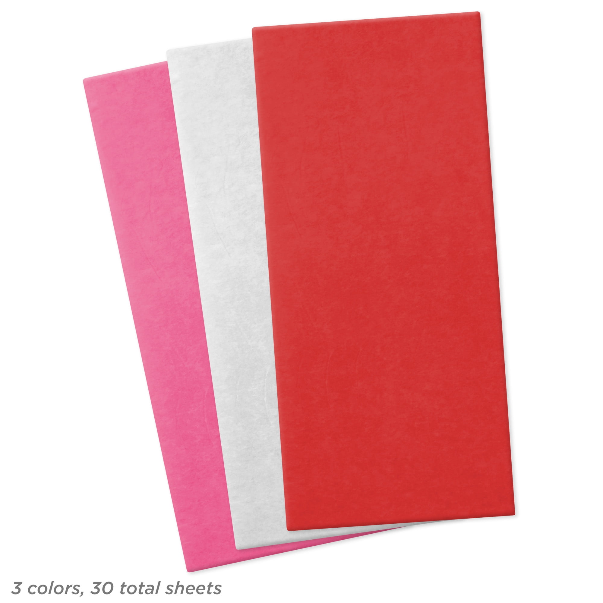 Hallmark Valentine's Day Decorative Tissue Paper Sheets (Pink, White, Red, 30 Count) 8esr1