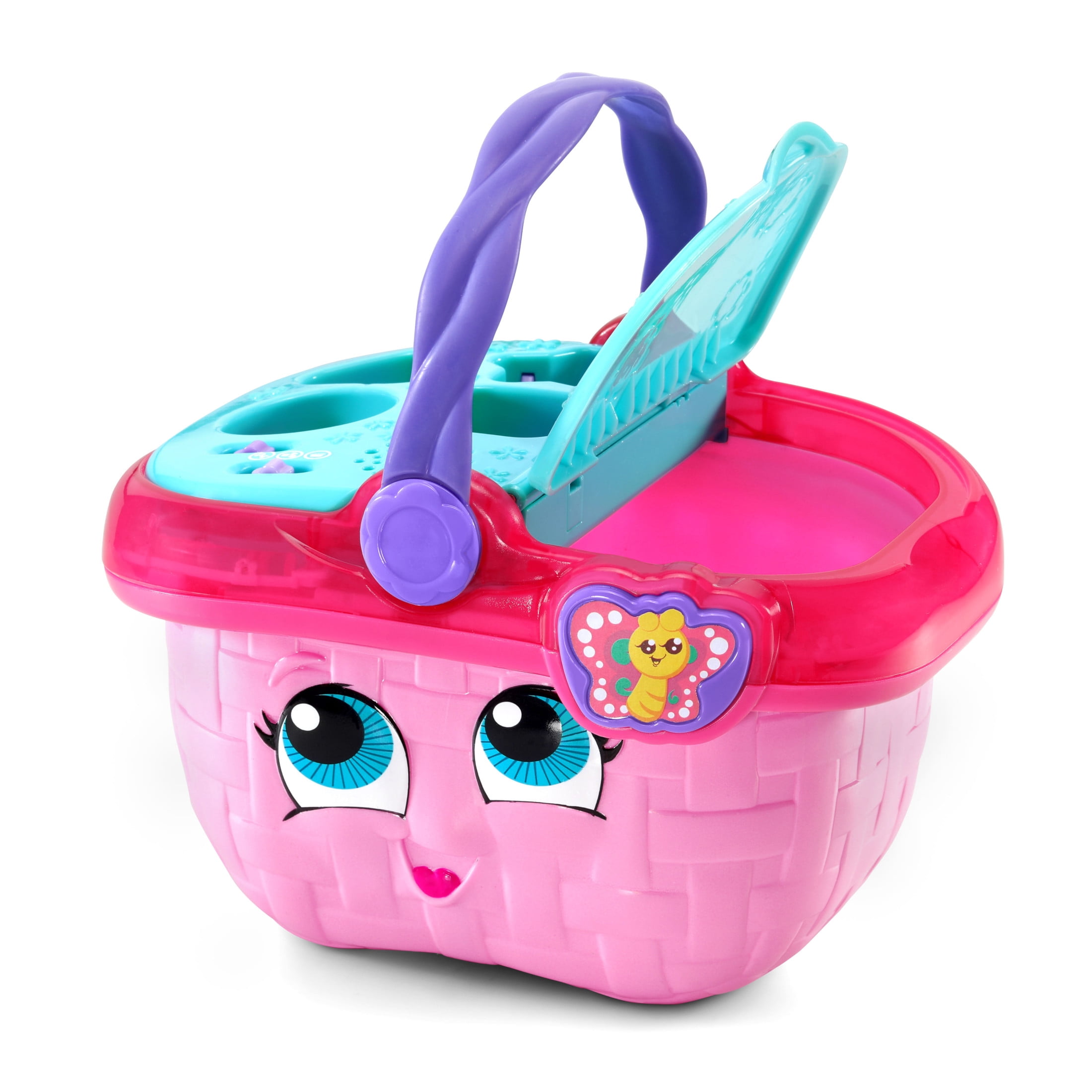 LeapFrog Shapes & Sharing Picnic Basket Interactive Learning Toy (Multi-Color, 15-Piece Set) 8ca1m