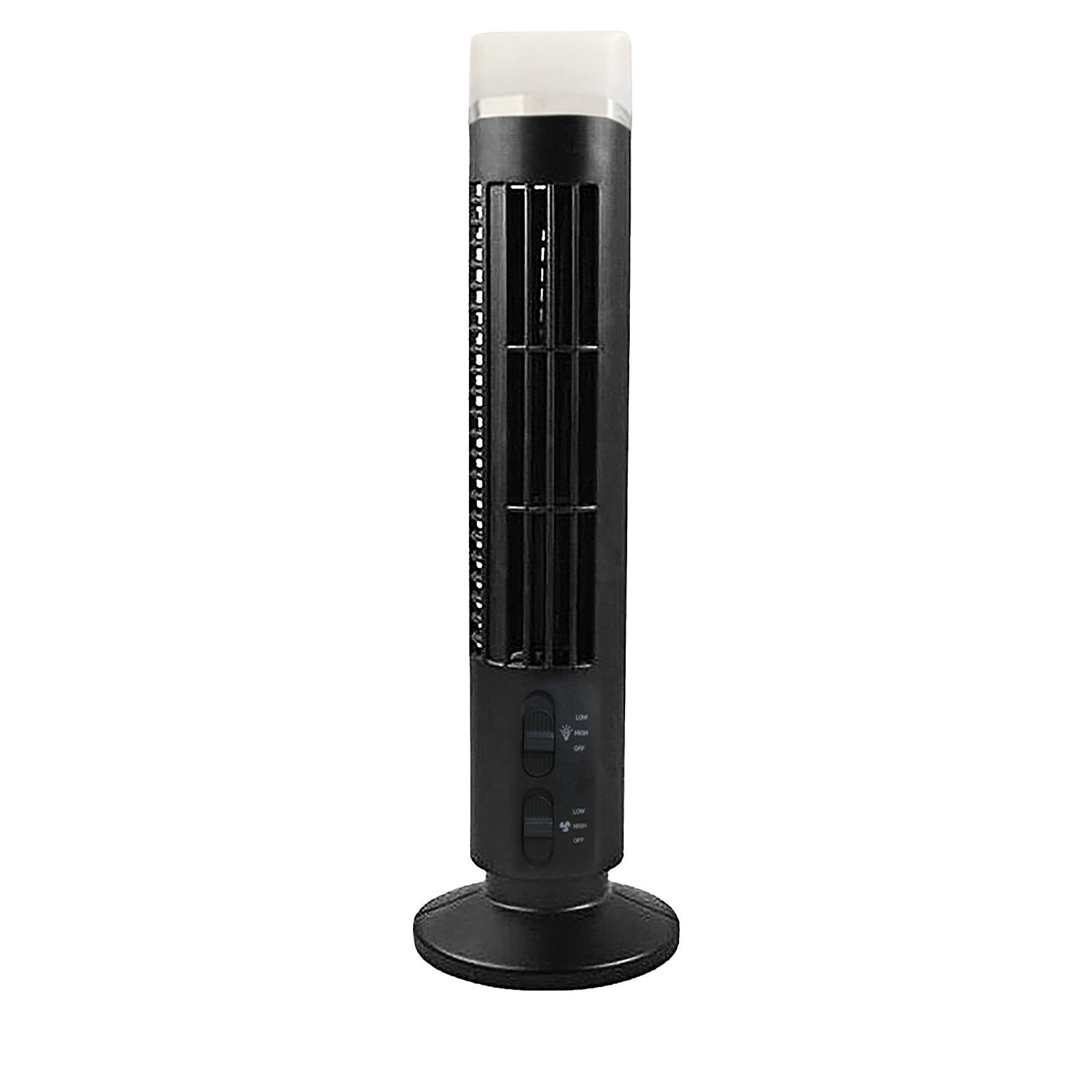 RnemiTe-amo Quiet Tower Fan for Bedroom, Compact Standing Cooling Fan for Home Office (Black, 24 in) iwllo