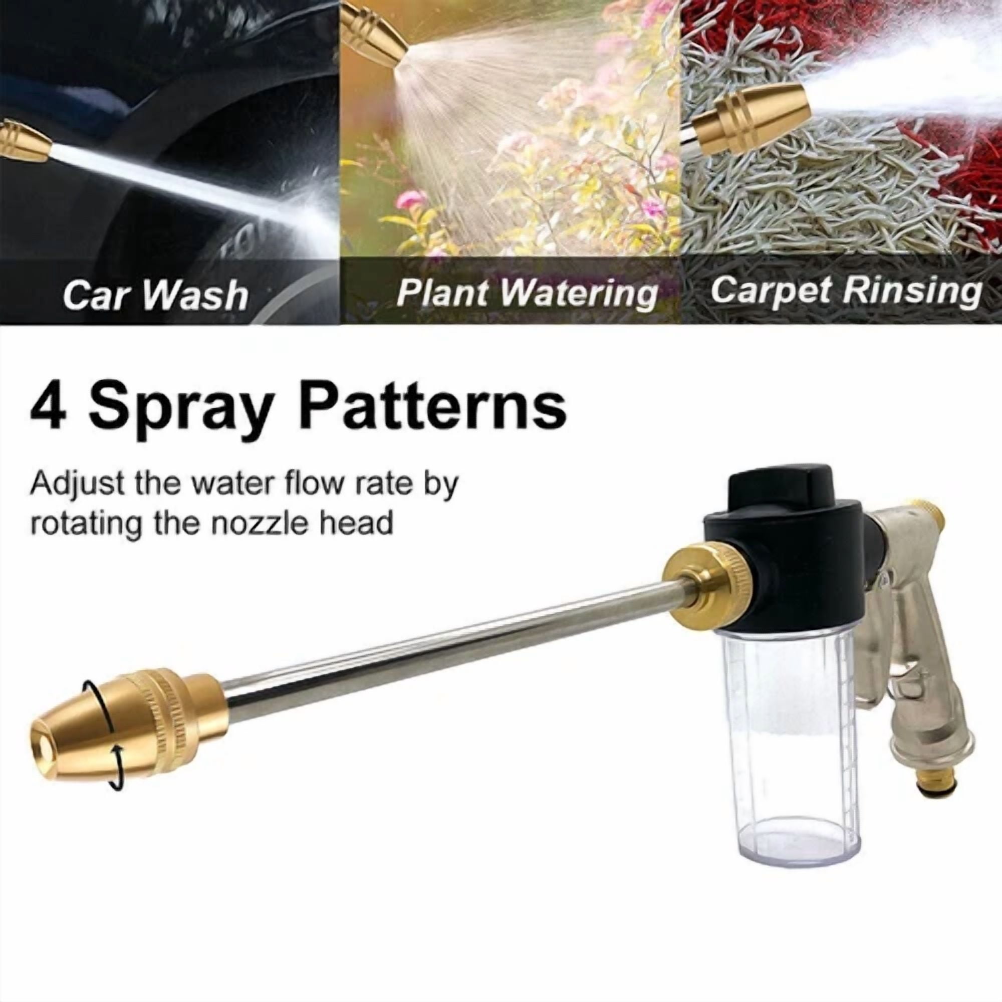 KLYNE High Pressure Power Foam Washer Spray Gun Wand Nozzle for Garden Hose (1 Piece) dgcq9