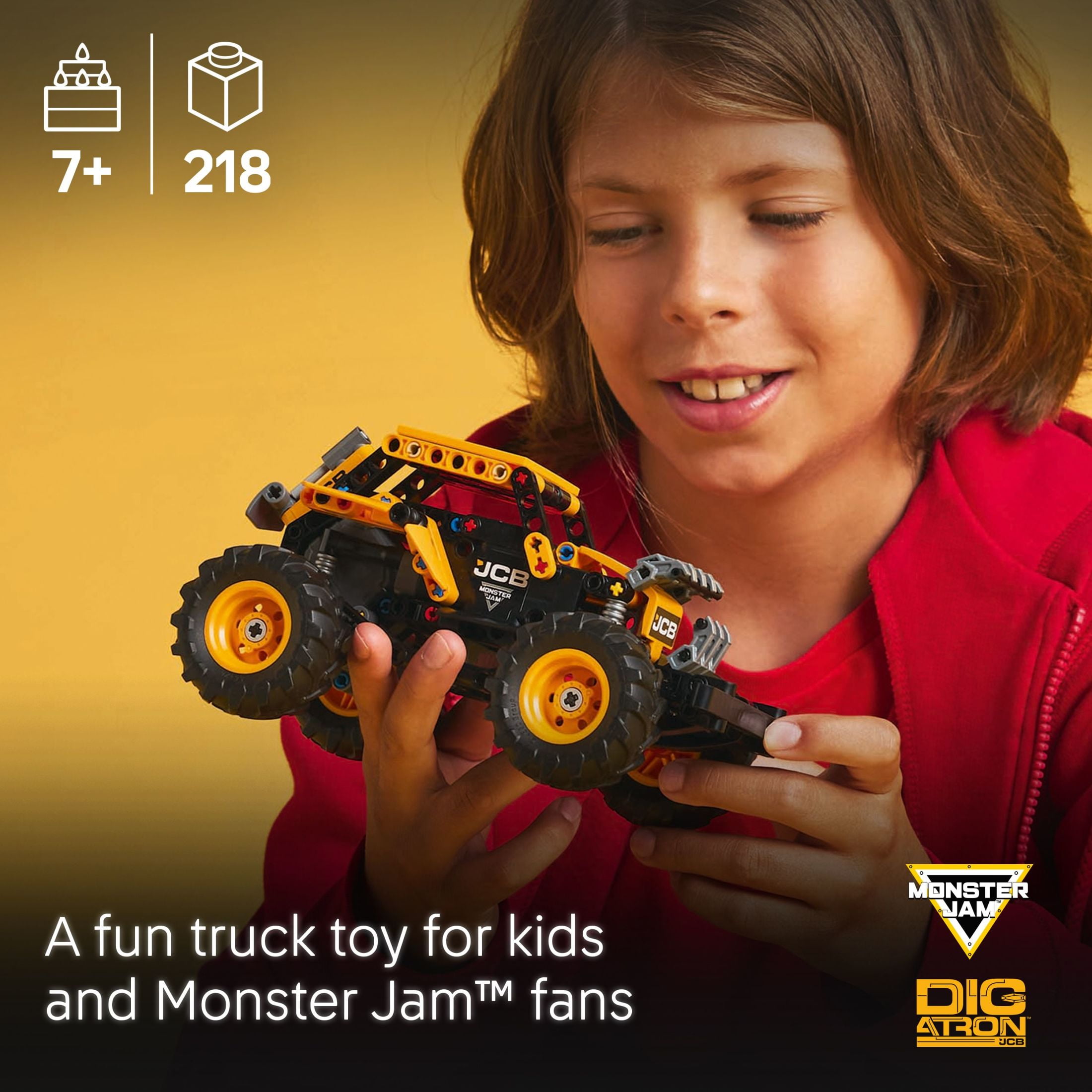 LEGO Technic Monster Jam DIGatron Pull-Back Monster Truck Building Set (218 Pieces, 4 in. High) ysc8k