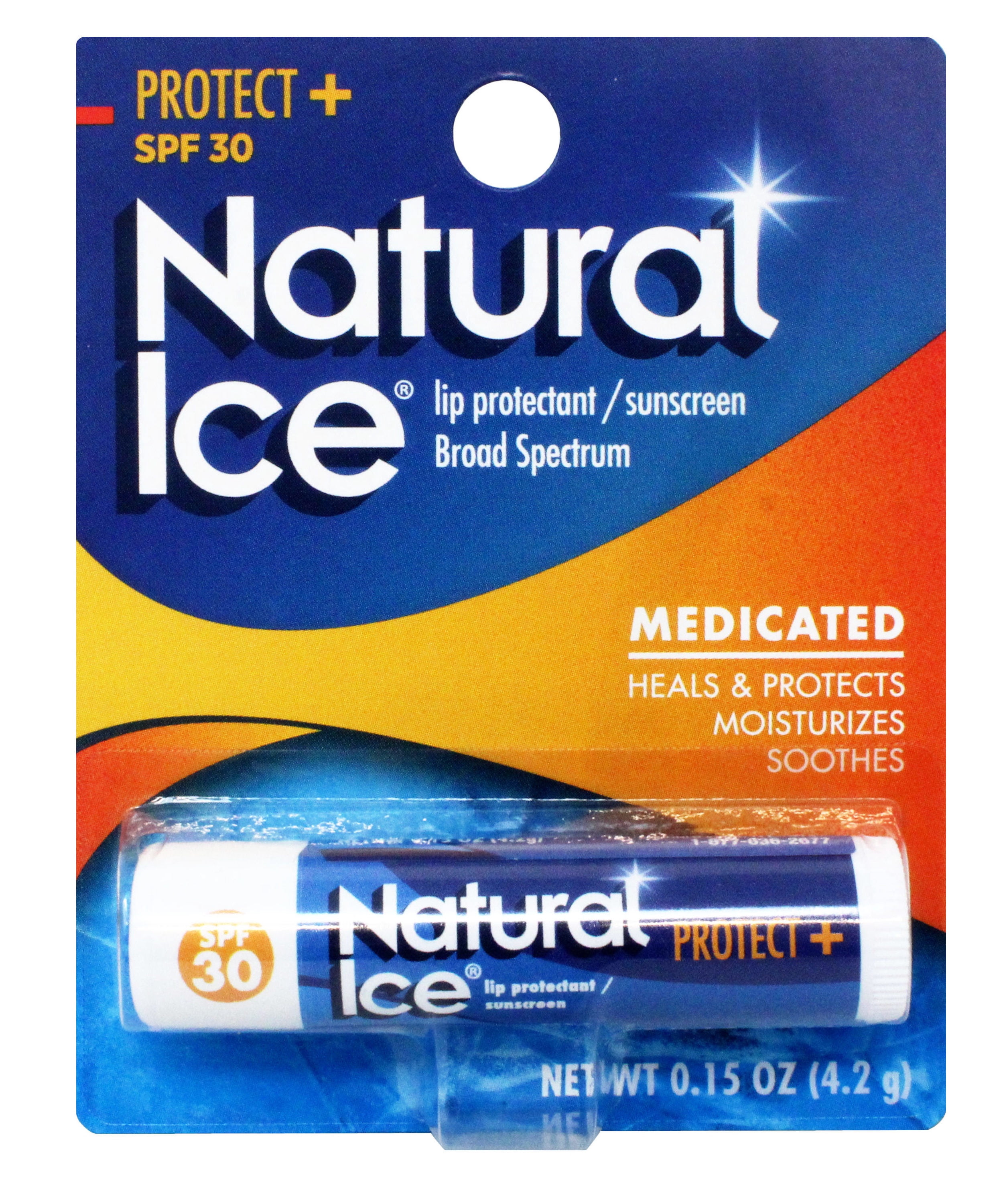 Natural Ice Medicated Lip Protectant Sunscreen SPF 30 (5 Pack, 0.15 oz) 5jsz4