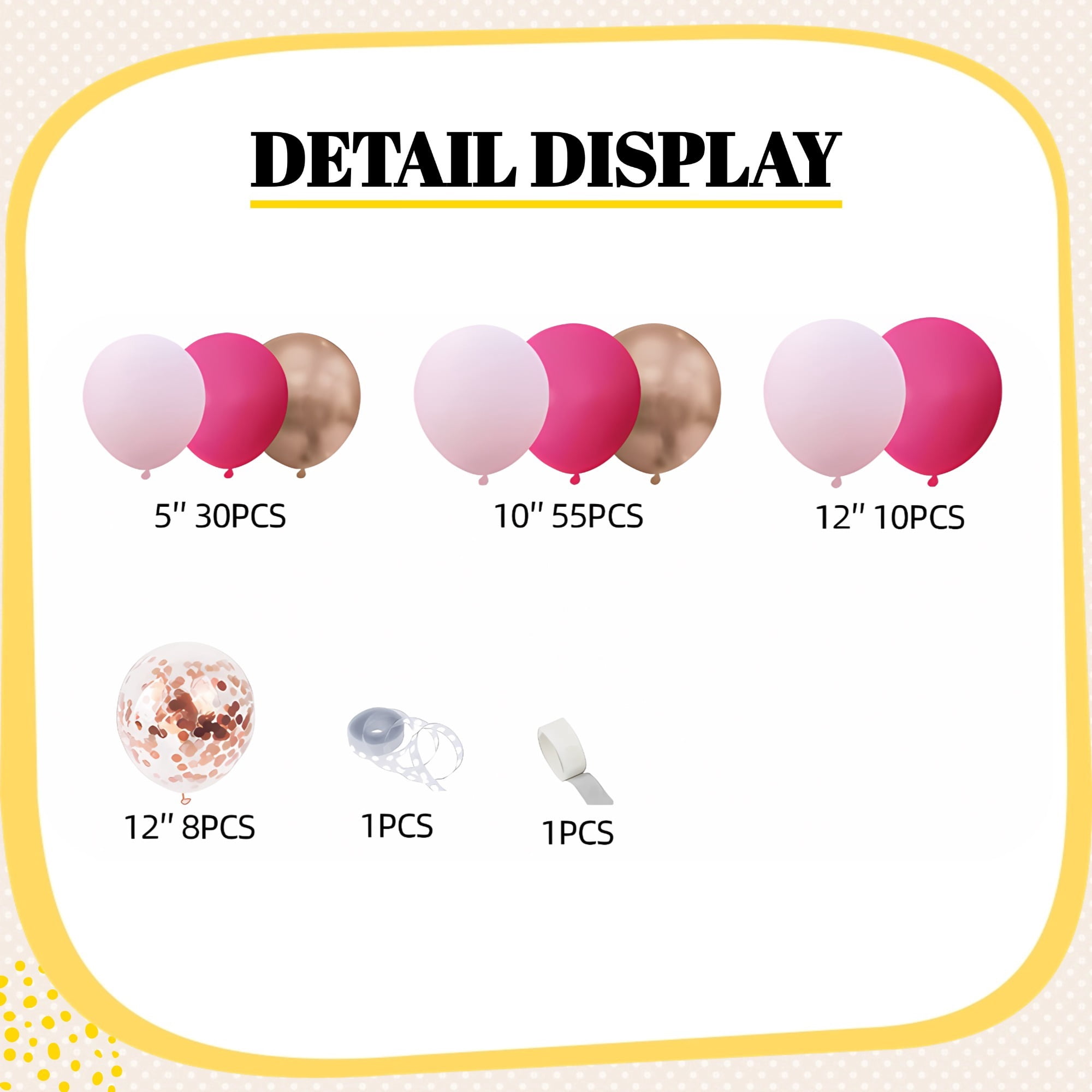 weVSwe Balloon Garland Kit, Pink and Rose Gold Party Decorations with Confetti Balloons (103 Pieces) 0e6np