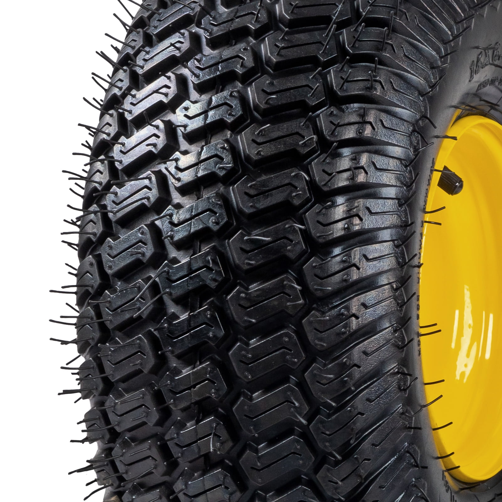 Ktaxon 15x6.00-6 Riding Lawn Mower Front Tire and Wheel Assembly (Black, 2 Pack) gmxmf