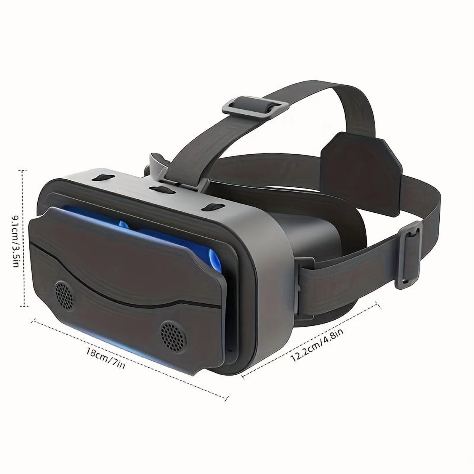 FANRUINA VRPro 2026 Virtual Reality Headset, 4K HD Immersive Gaming & Cinema Experience (Black, 4.5–7 in) 895n1