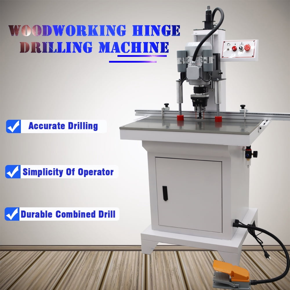 Maisutseb Pneumatic Hinge Boring Insertion Machine Woodworking Drill Press (2.7 in Stroke) zqylq