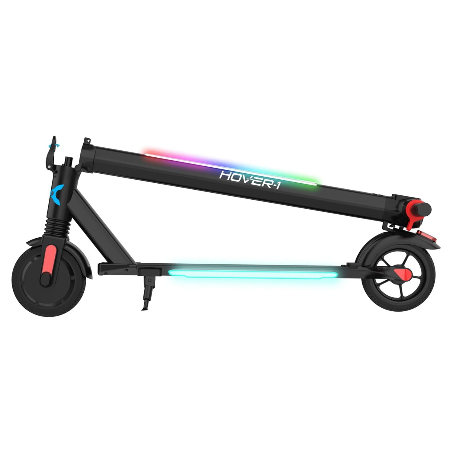Hover-1 Eagle Electric Folding Scooter, Portable Commuter with Built-in Suspension and LED Headlight (Black, 20.88 lb) 3omum