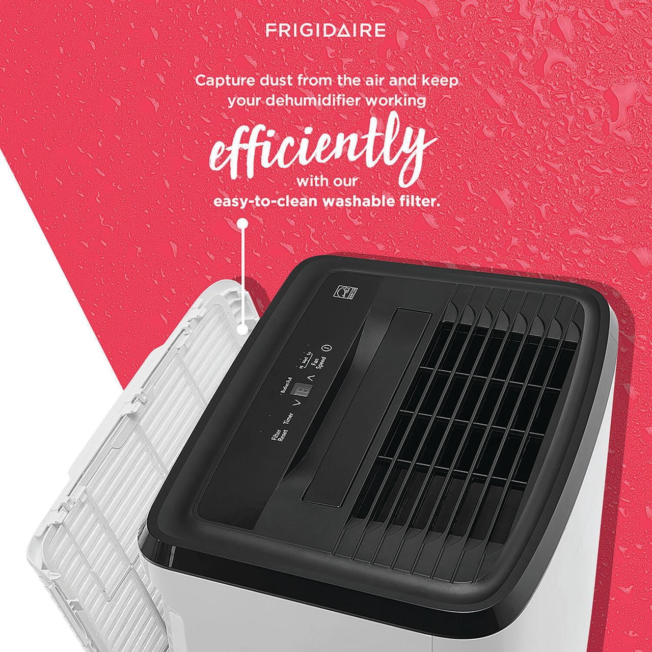 Frigidaire 50 Pint Dehumidifier for Basements and Large Rooms (White, 4500 sq ft) oi7bd