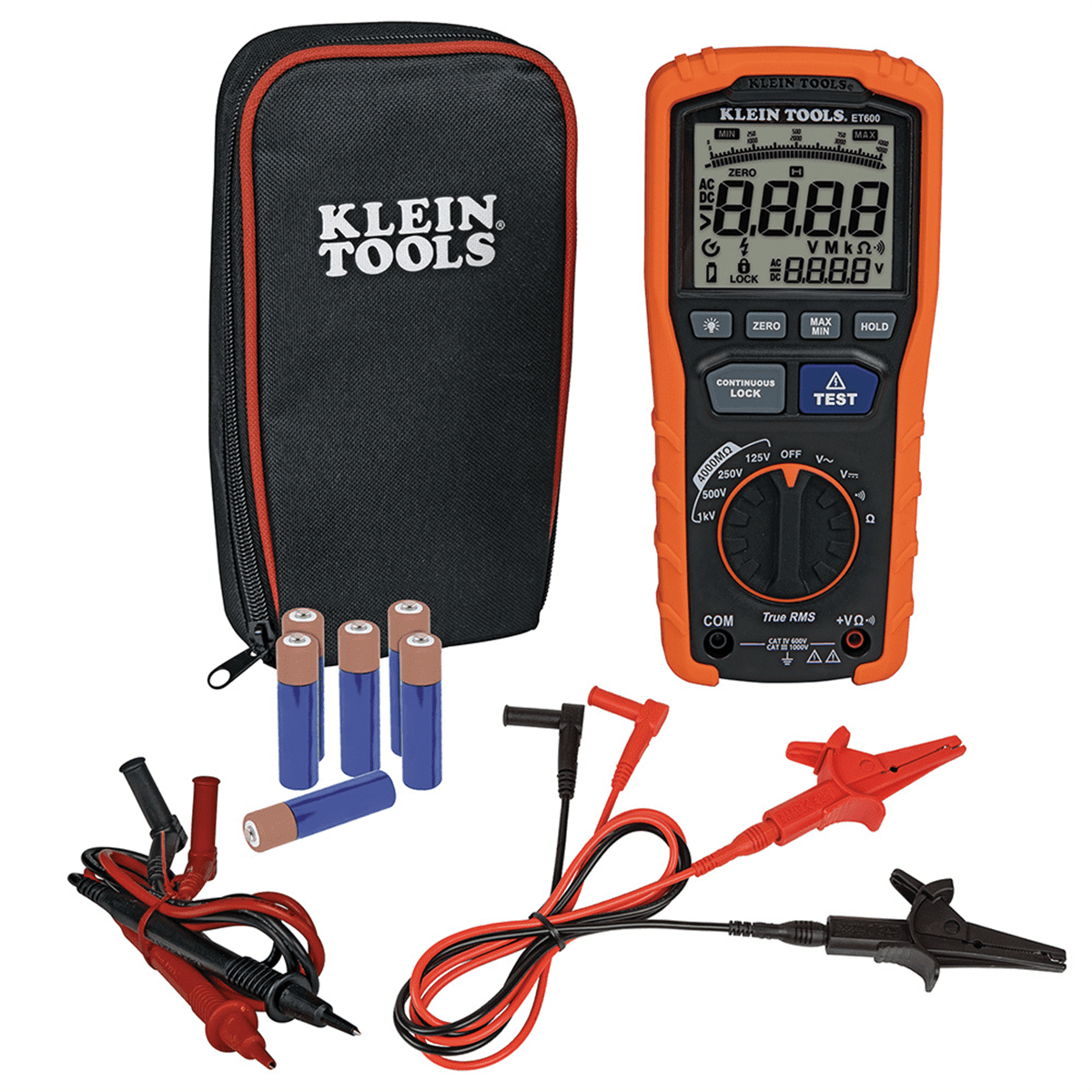 Klein Tools Insulation Resistance Tester (Black, 1 Unit) f7m0m