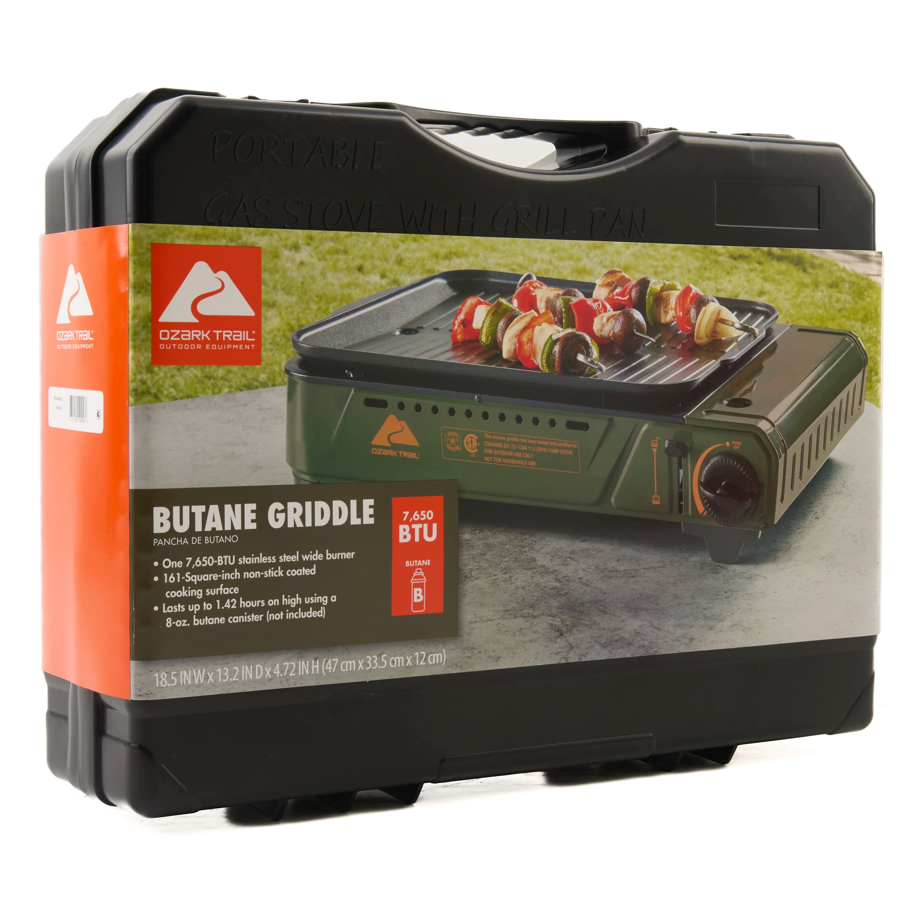 Ozark Trail 1-Burner Portable Butane Outdoor Griddle (161 sq in Cooking Surface) ctk1q