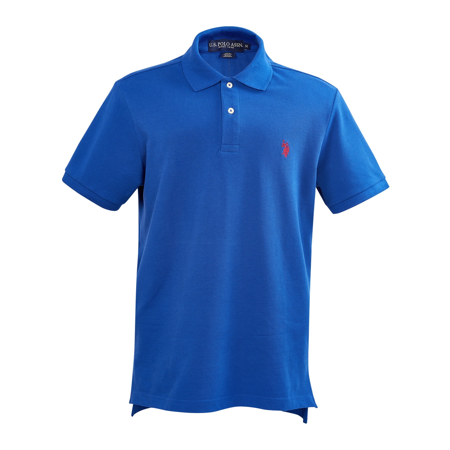 U.S. Polo Assn. Men's Classic Short-Sleeve Polo Shirt (Blue, S) wcivd