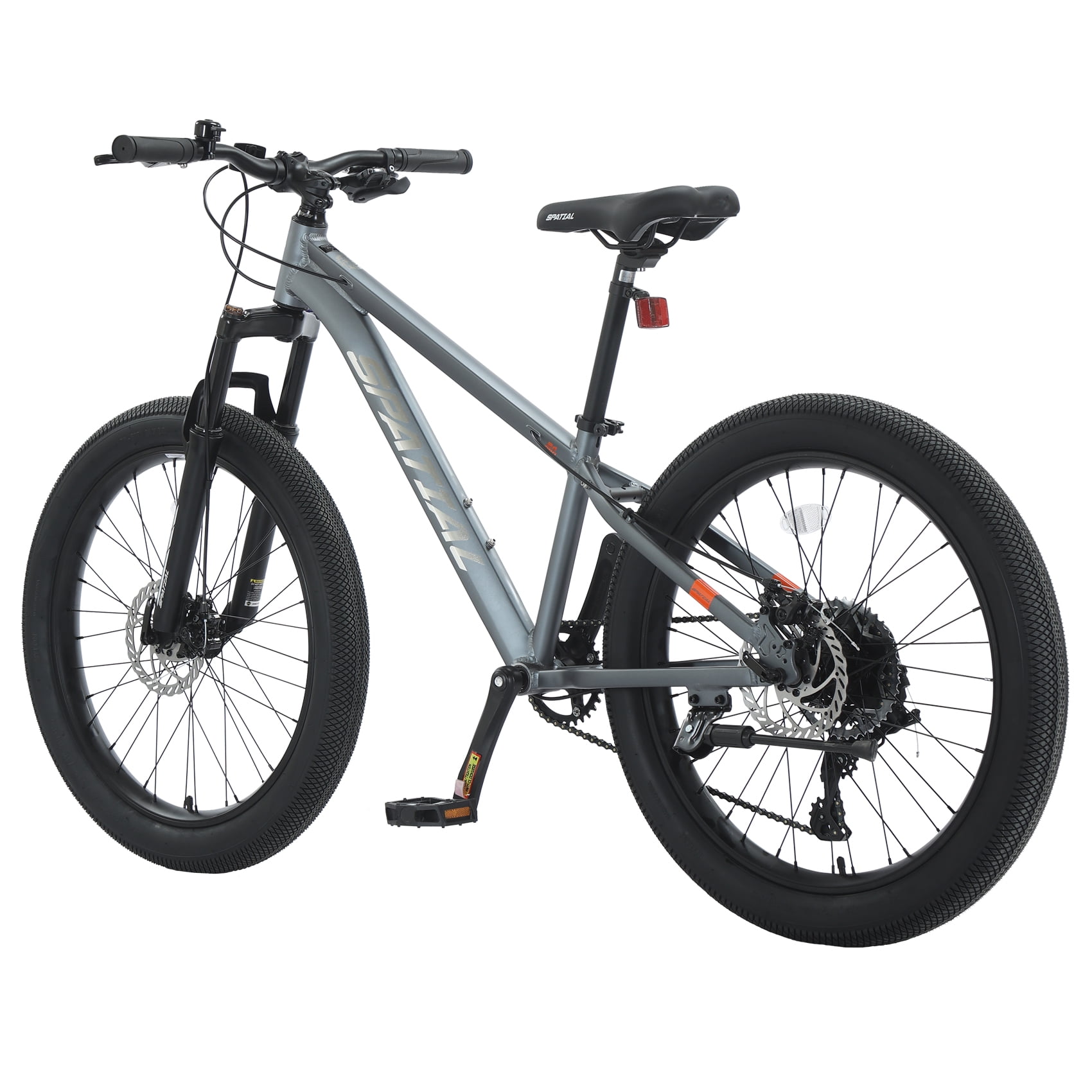 SPATIAL Pro Mountain Bike, All-Terrain Fat Tire Bicycle for Adults and Teens (Grey, 24 in) 3d243