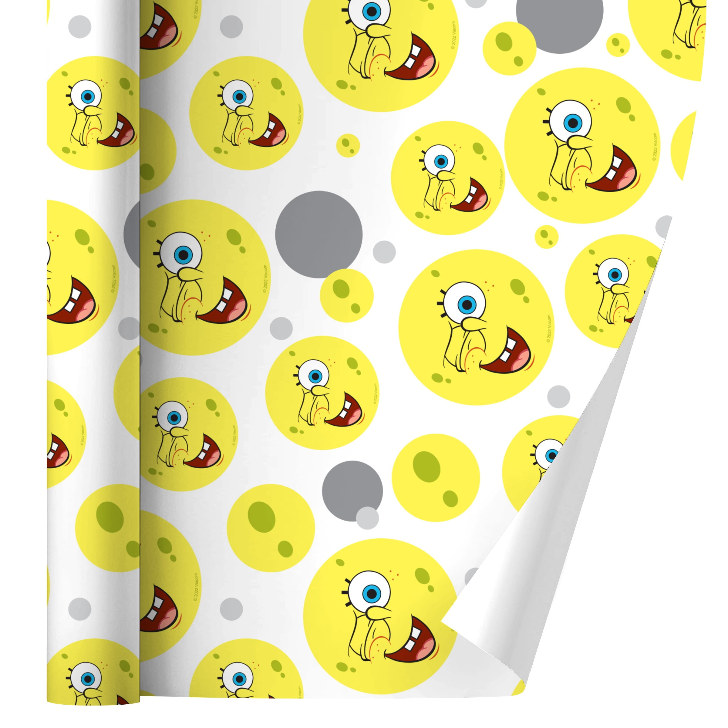 Graphics and More SpongeBob Winking Face Gift Wrap Paper (24 in x 60 in) qi0eo