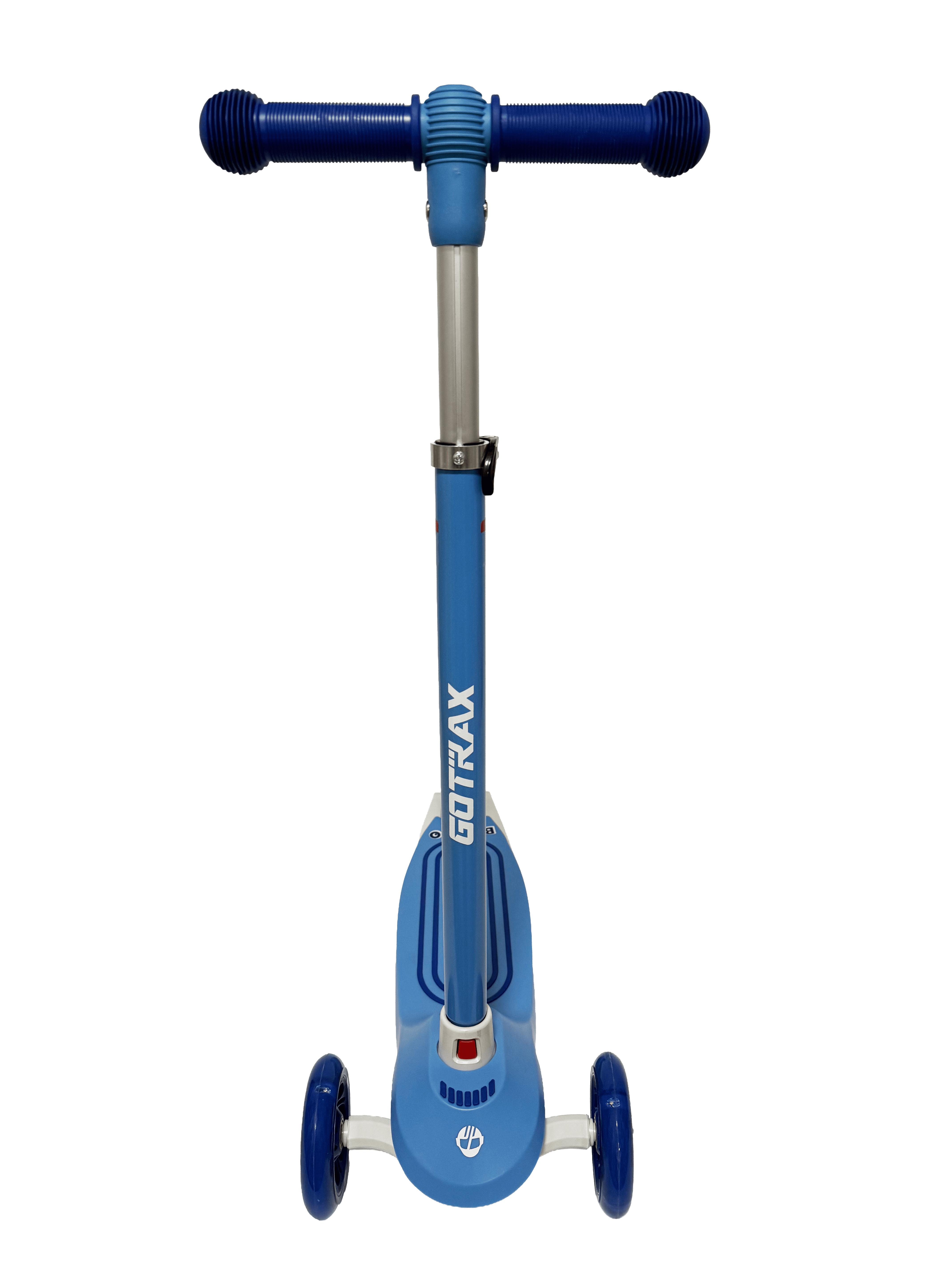 GOTRAX Bobloo 3-Wheel Kick Scooter with LED Light-Up Wheels, Lean-to-Steer Design (Blue, Adjustable Height) 4kda3