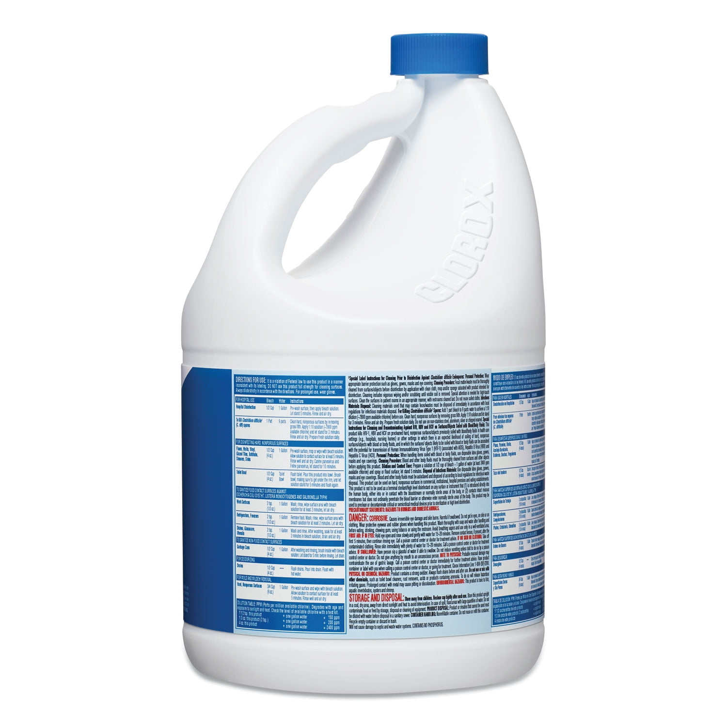 Clorox Performance Bleach with CloroMax Technology, Concentrated Laundry Whitener and Surface Disinfectant (121 fl oz, 3 Pack) otx39