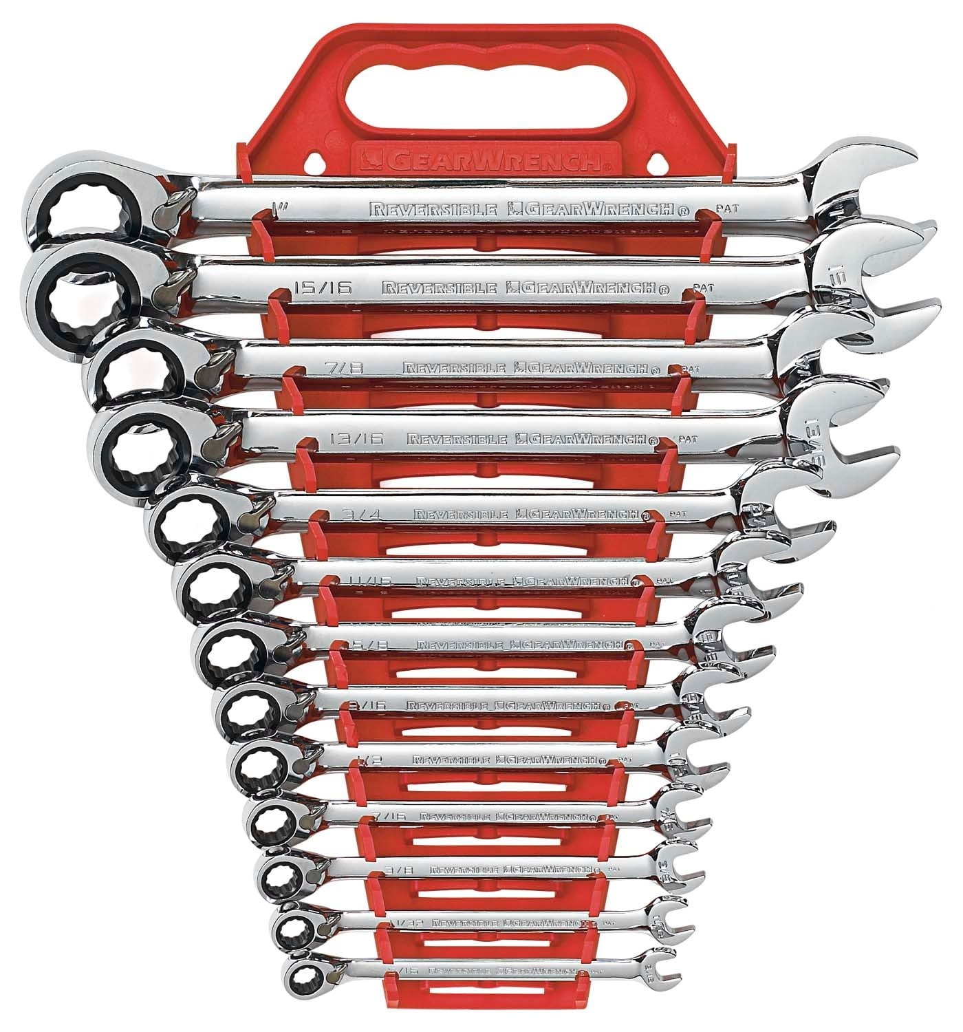 GEARWRENCH 9509 13-Piece SAE Reversible Combination Ratcheting Wrench Set (13-Piece) ettt2