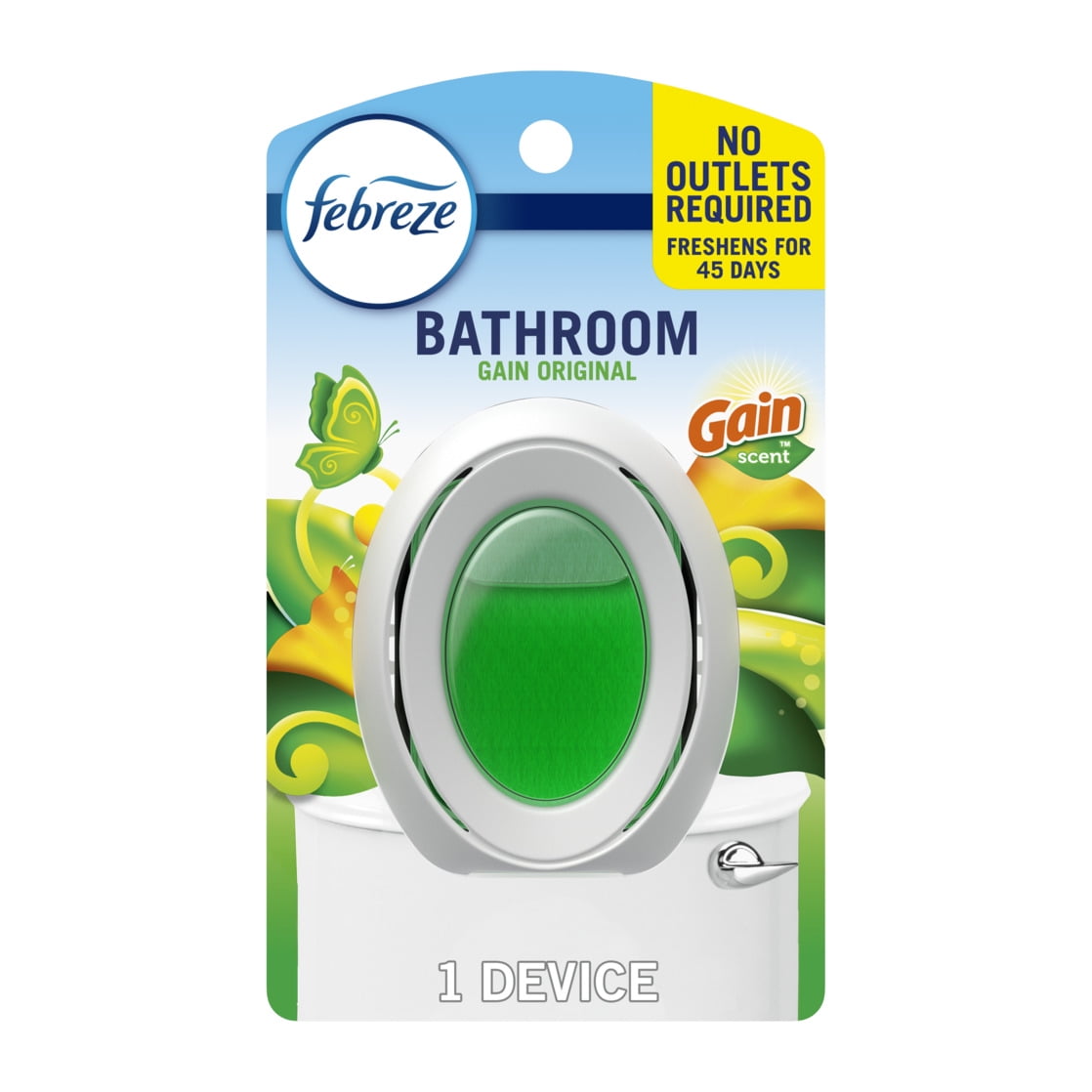 Febreze Small Spaces Air Freshener, Odor-Fighting Gain Original Scent (1 Count, 0.25 fl oz) aus4x