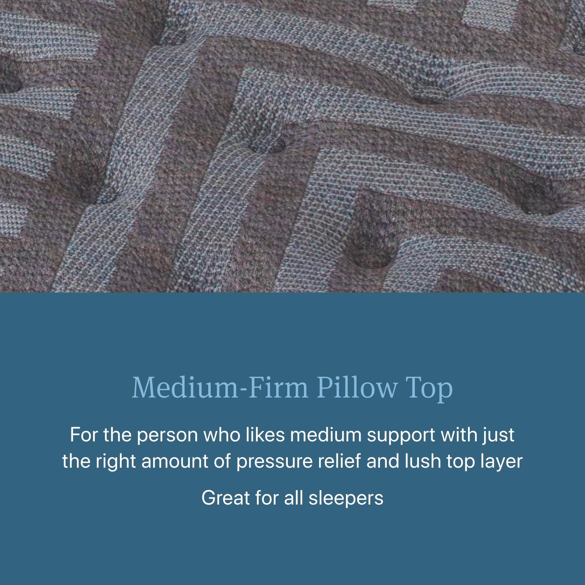 Beautyrest Regal Sleep Medium Firm Pillow Top Mattress (Grey, Twin) luo42