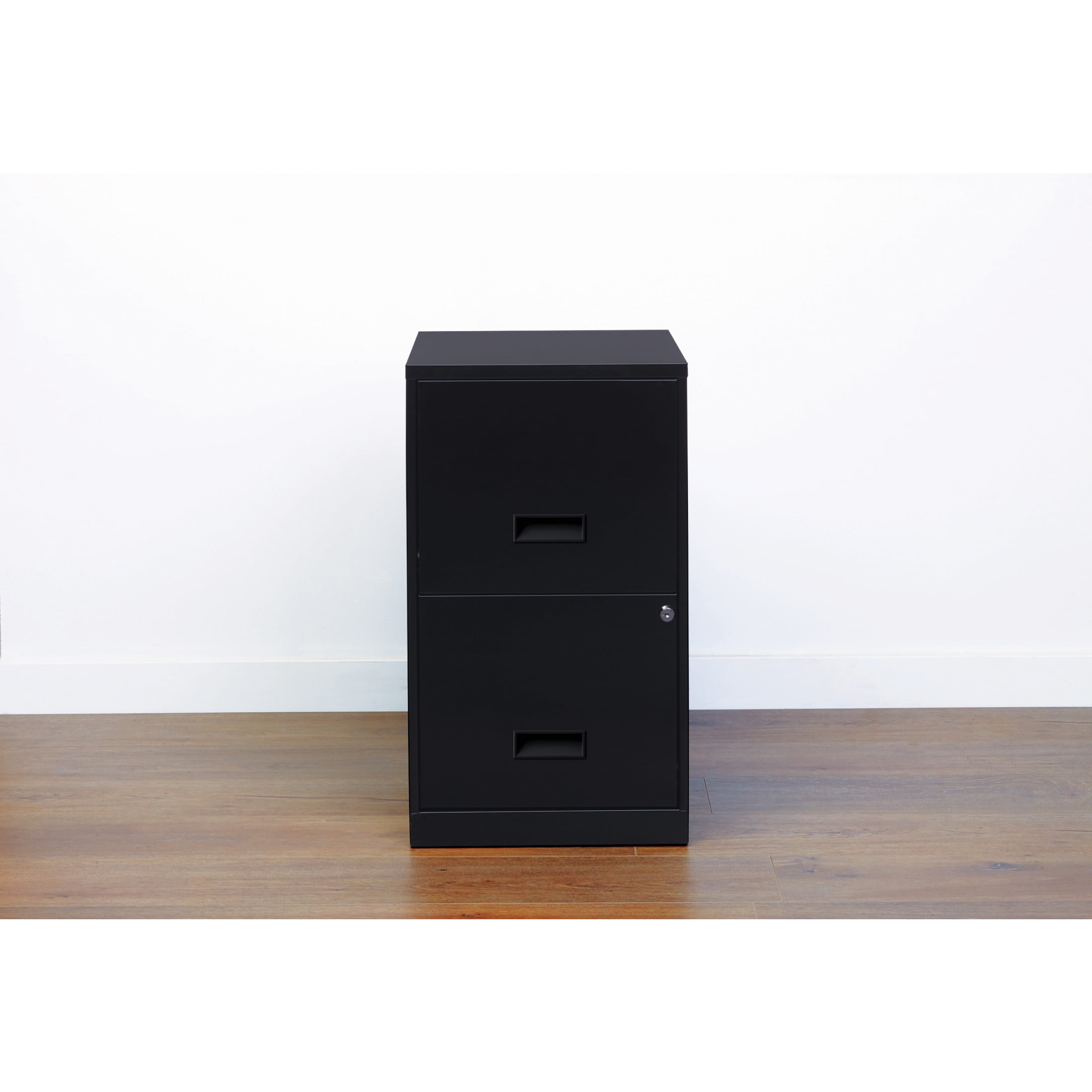 Space Solutions 2-Drawer Vertical File Cabinet for Letter-Size Hanging Folders (Black, 18 in Deep) 47eyl