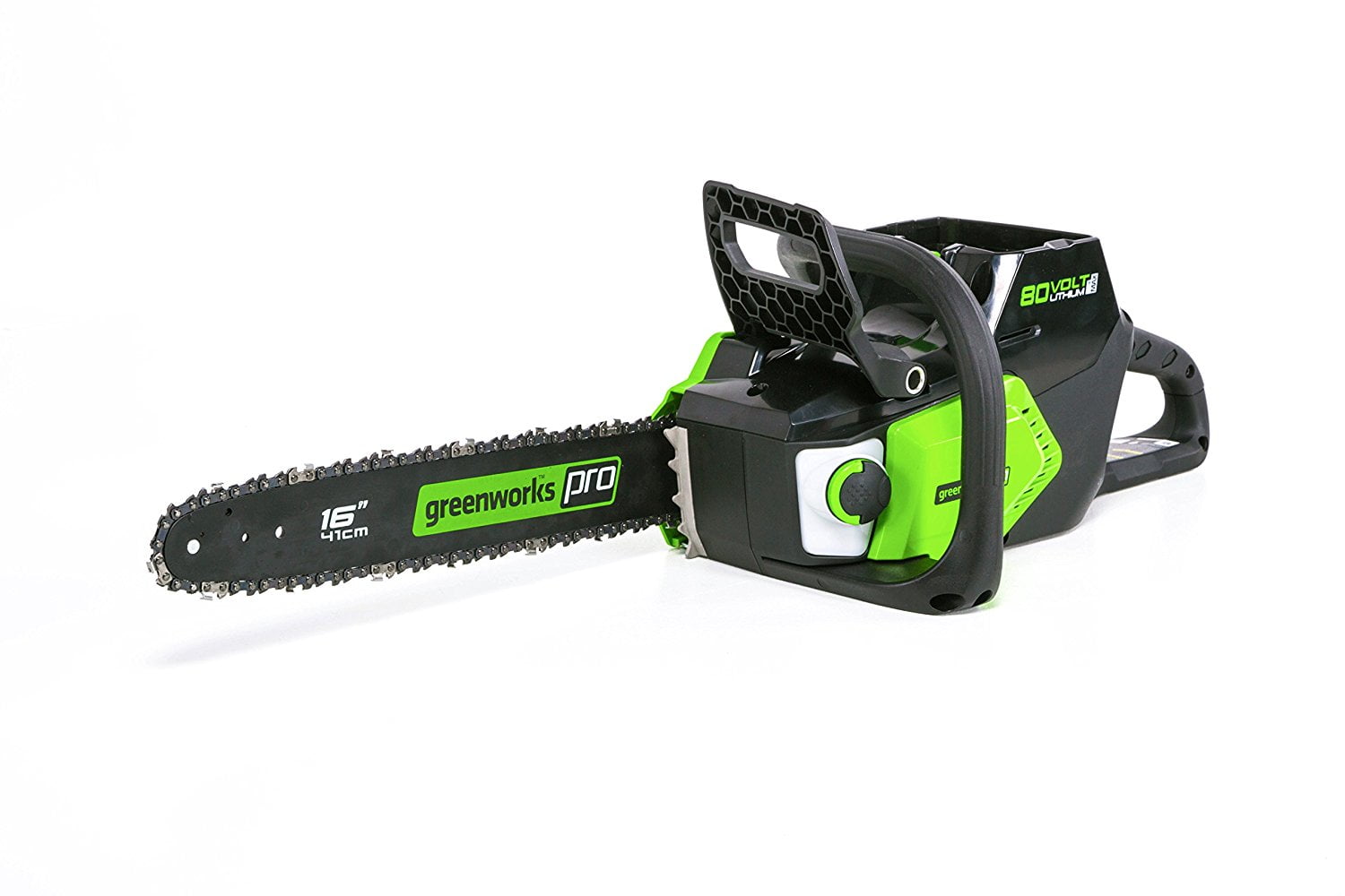 Greenworks Pro 80V 16-inch Cordless Brushless Chainsaw (Black, 16 in) psf3f