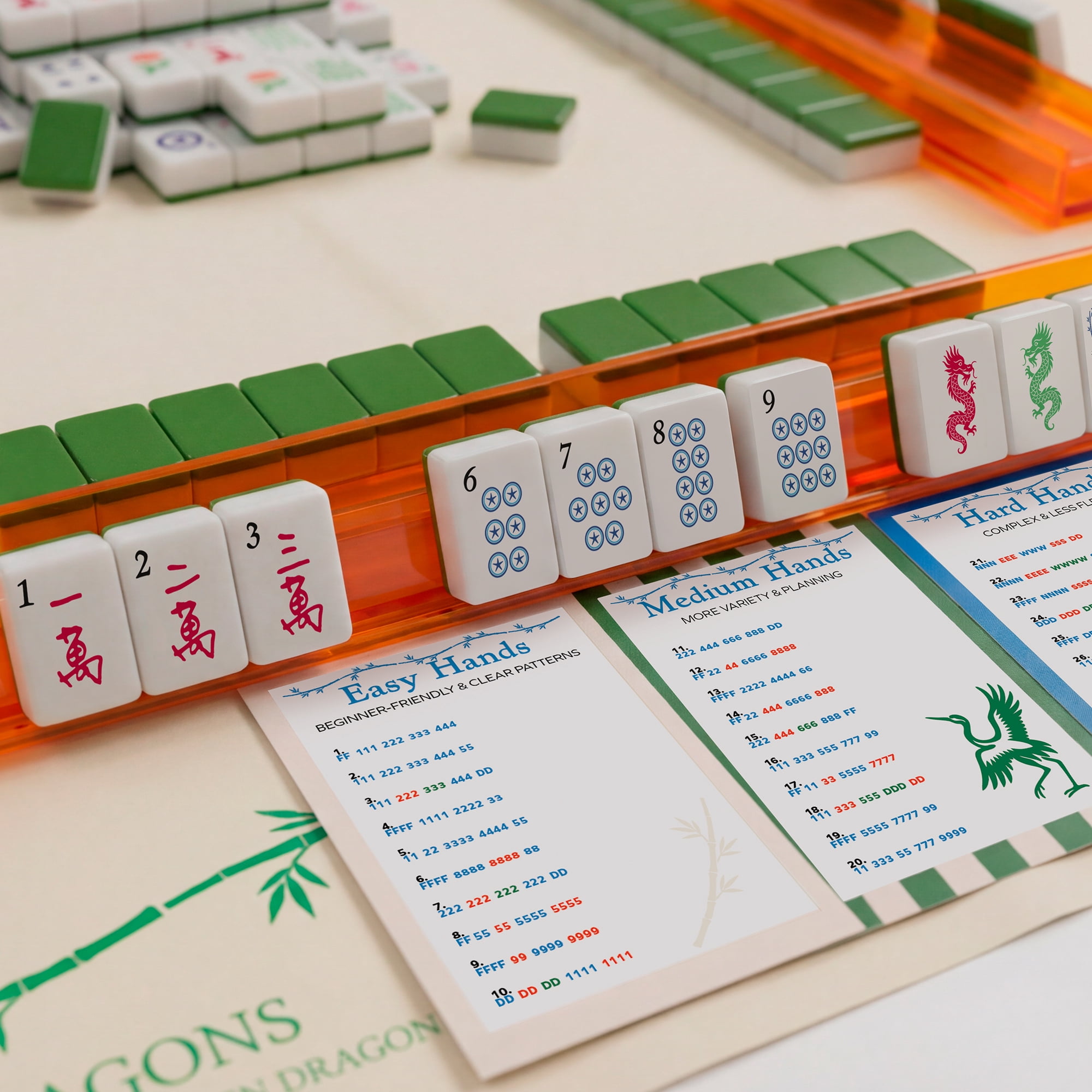Maison Lude Mahjong Set with Wildlife Design (160-Piece, Multicolor) 2wxfq