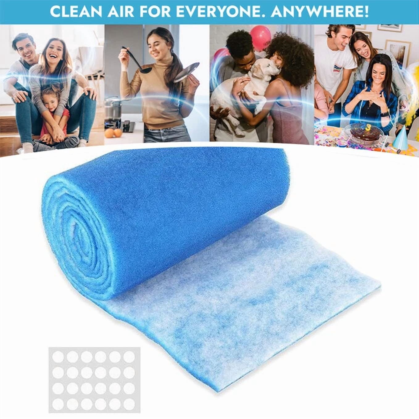 YANI Cut-to-Size Floor Vent Filters (MERV 8 Electrostatic Air Filter Roll, 24 in x 120 in) i0rre