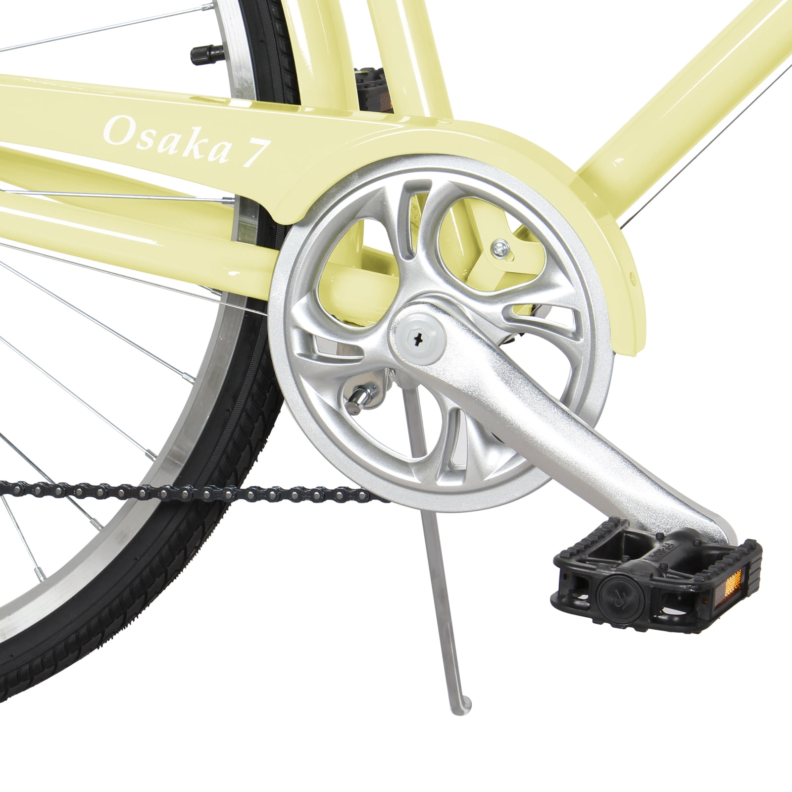 Tracer Osaka Hybrid City Bike for Women, Shimano 7-Speed Commuter Bicycle with Steel Frame (Vanilla, 19 in Frame) jpprd