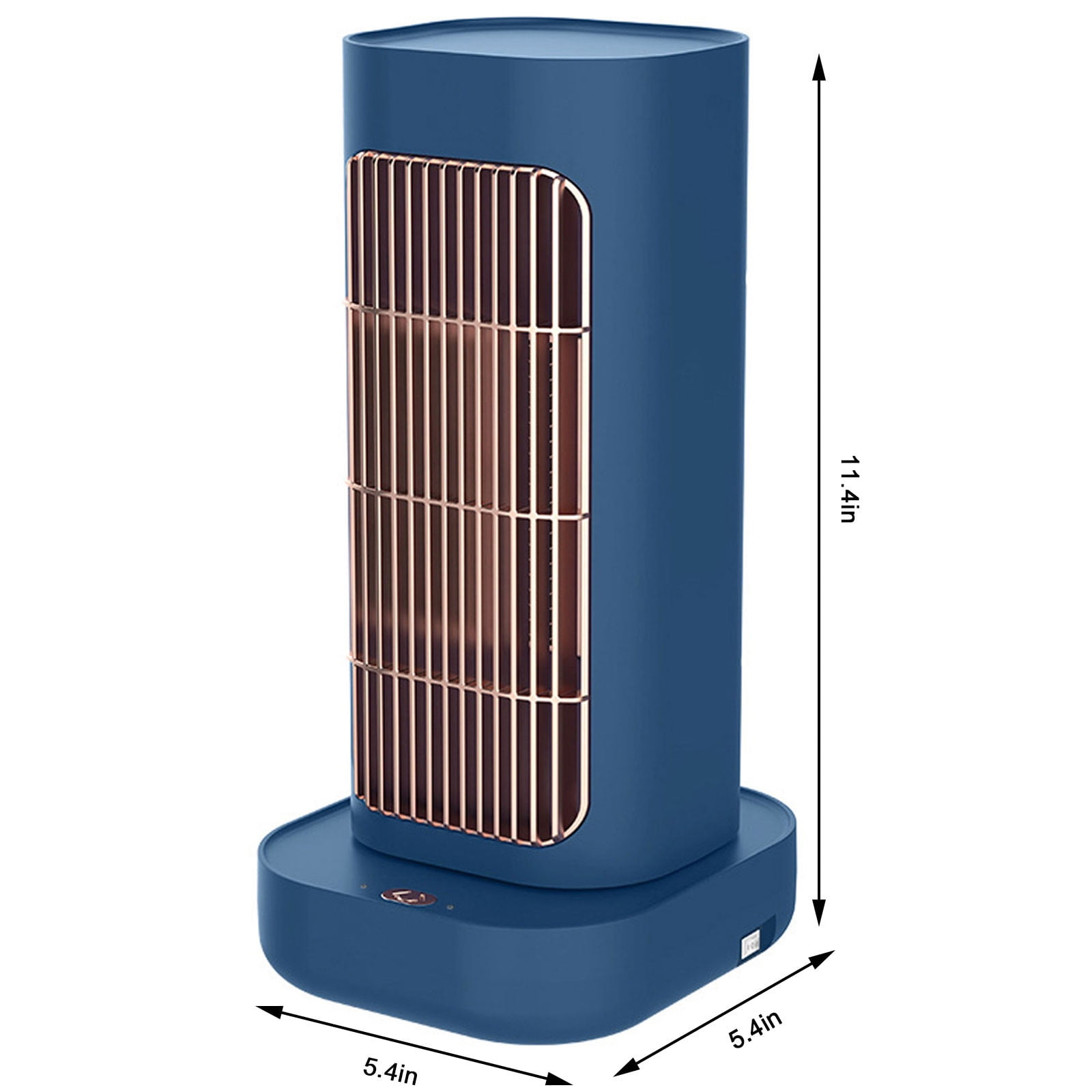PhiGZnt Portable Electric Space Heater (Blue, 17 in) 70° Oscillating PTC Ceramic Heater with Remote Control and Thermostat s7d9s