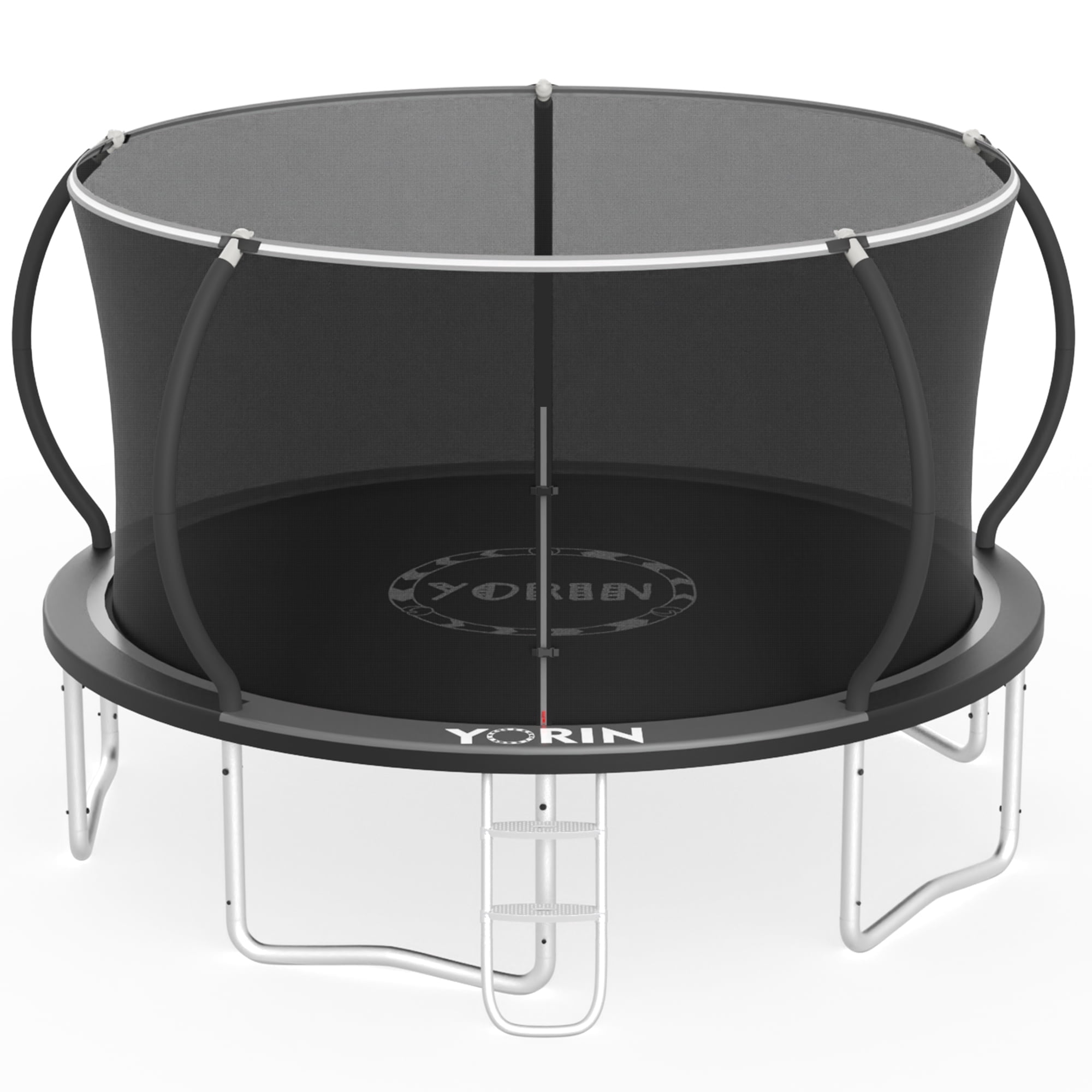 YORIN 14ft Outdoor Recreational Trampoline with Enclosure Net and Ladder (Heavy-Duty, 1400 lb Capacity) ivh4e