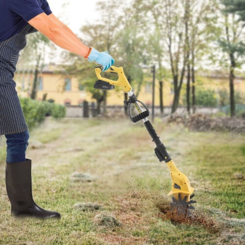 PAKKI 20V Cordless Electric Garden Tiller Cultivator (Black, 5.1 lb) ag50w