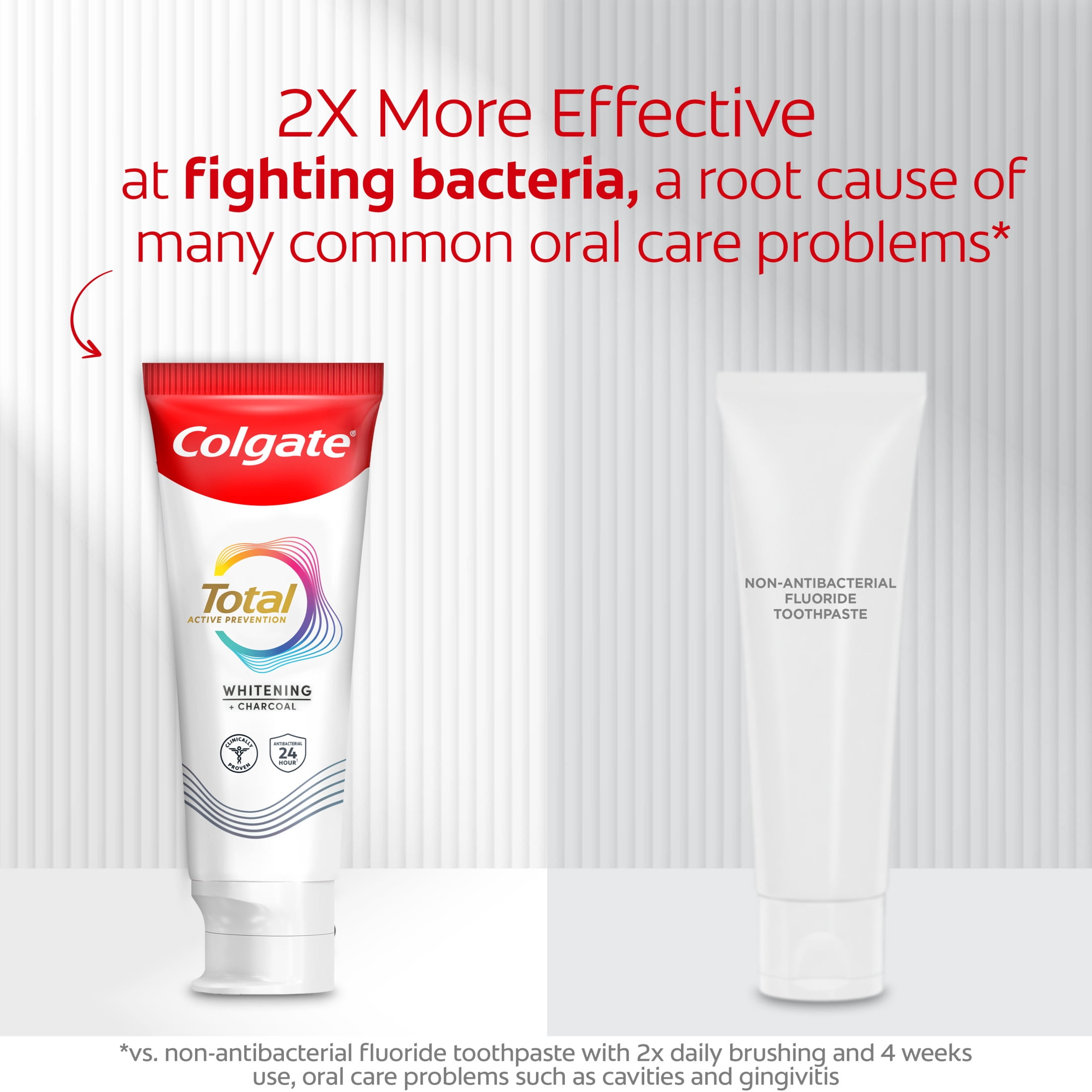 Colgate Total Active Prevention Whitening and Charcoal Toothpaste, Mint (5.1 oz) s7gvq