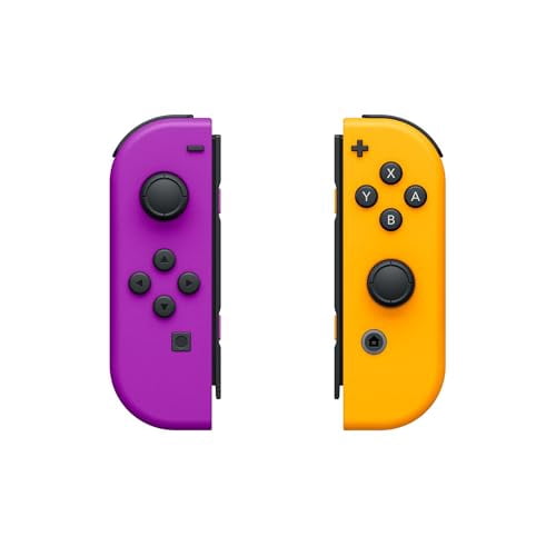 Nintendo Switch Joy-Con Controller Pair (Neon Purple and Neon Orange, 2 Pack) j0xh2
