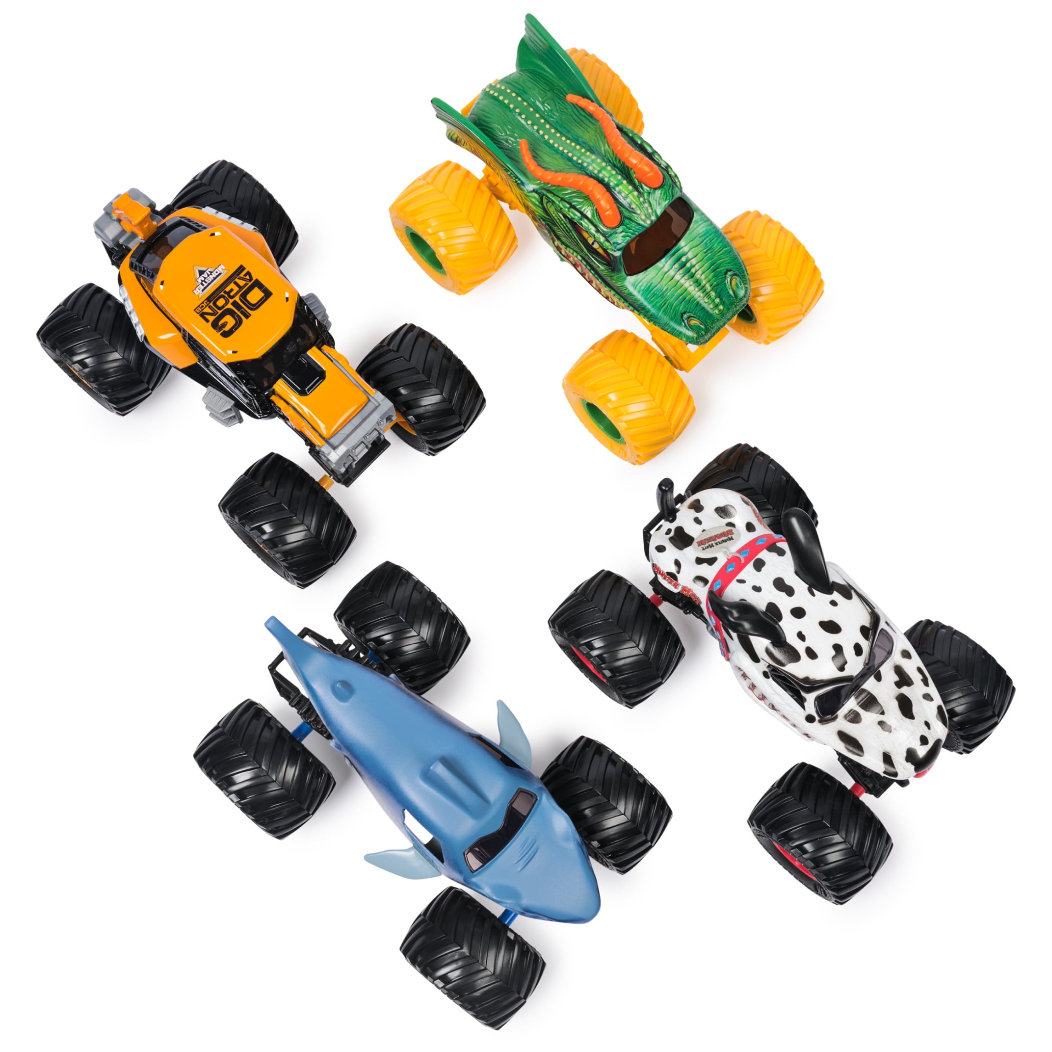 Monster Jam Megalodon Collectible Monster Truck (Blue, 1:24 Scale) arux0