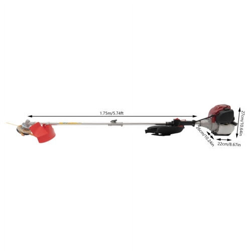 Generic 4-Stroke 35.88cc Gas String Trimmer Lawn Weed Edger with Shoulder Strap (Red, 24.7 fl oz) 35srz