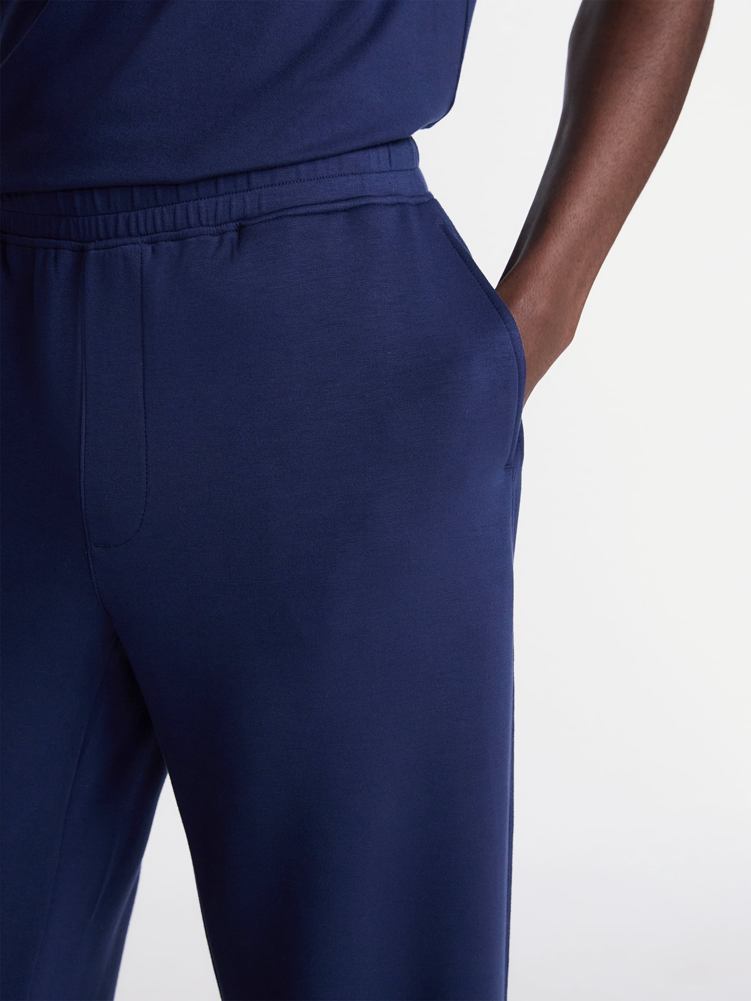 George Men's Knit Sleep Pants (Regular Fit, Soft Scuba Fabric, XS-3XL) oionw