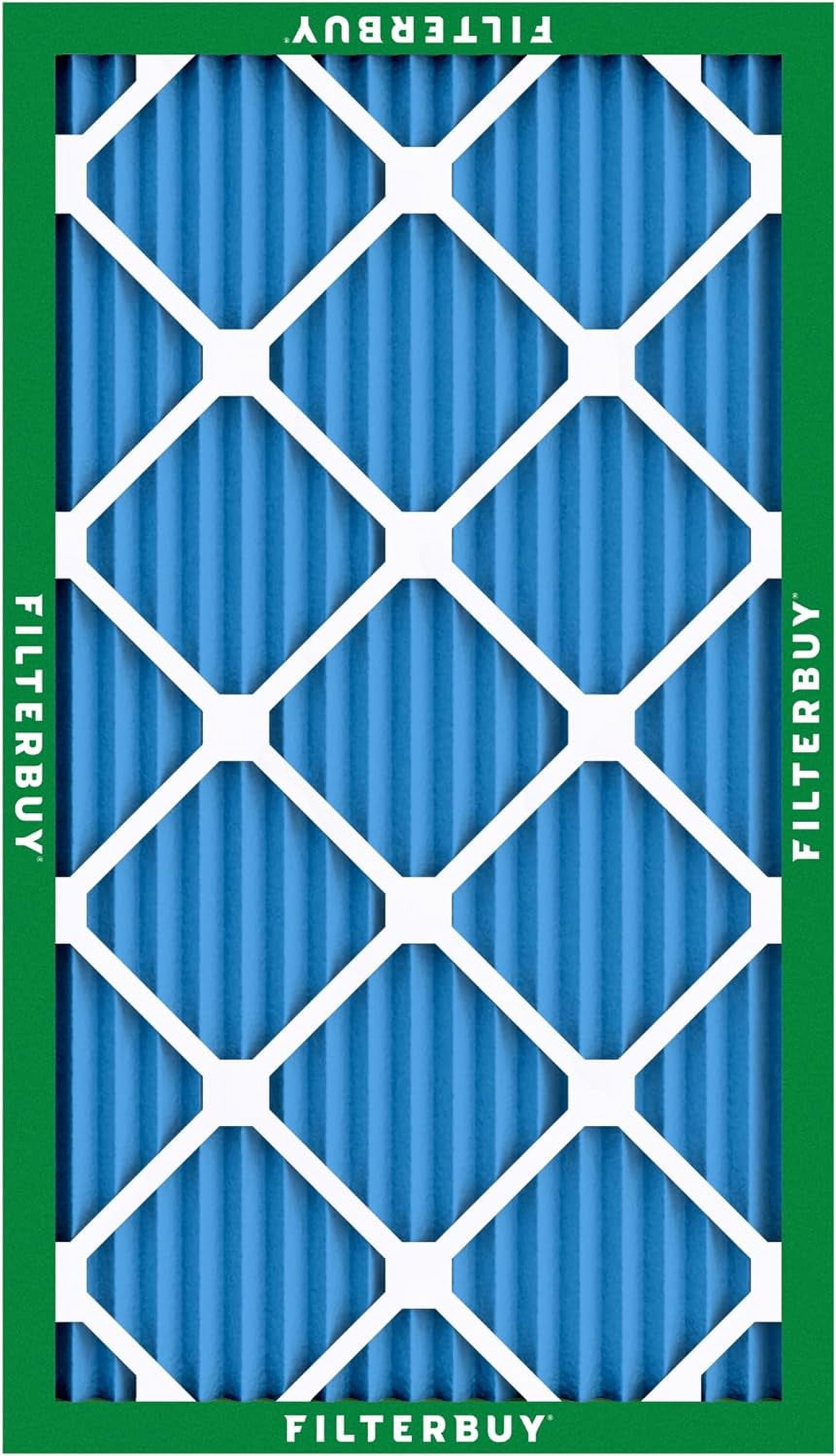Filterbuy 20x30x1 MERV 13 Air Filter, Pleated HVAC Furnace Replacement (6-Pack, 19.63 in x 29.63 in x 0.75 in) npemn