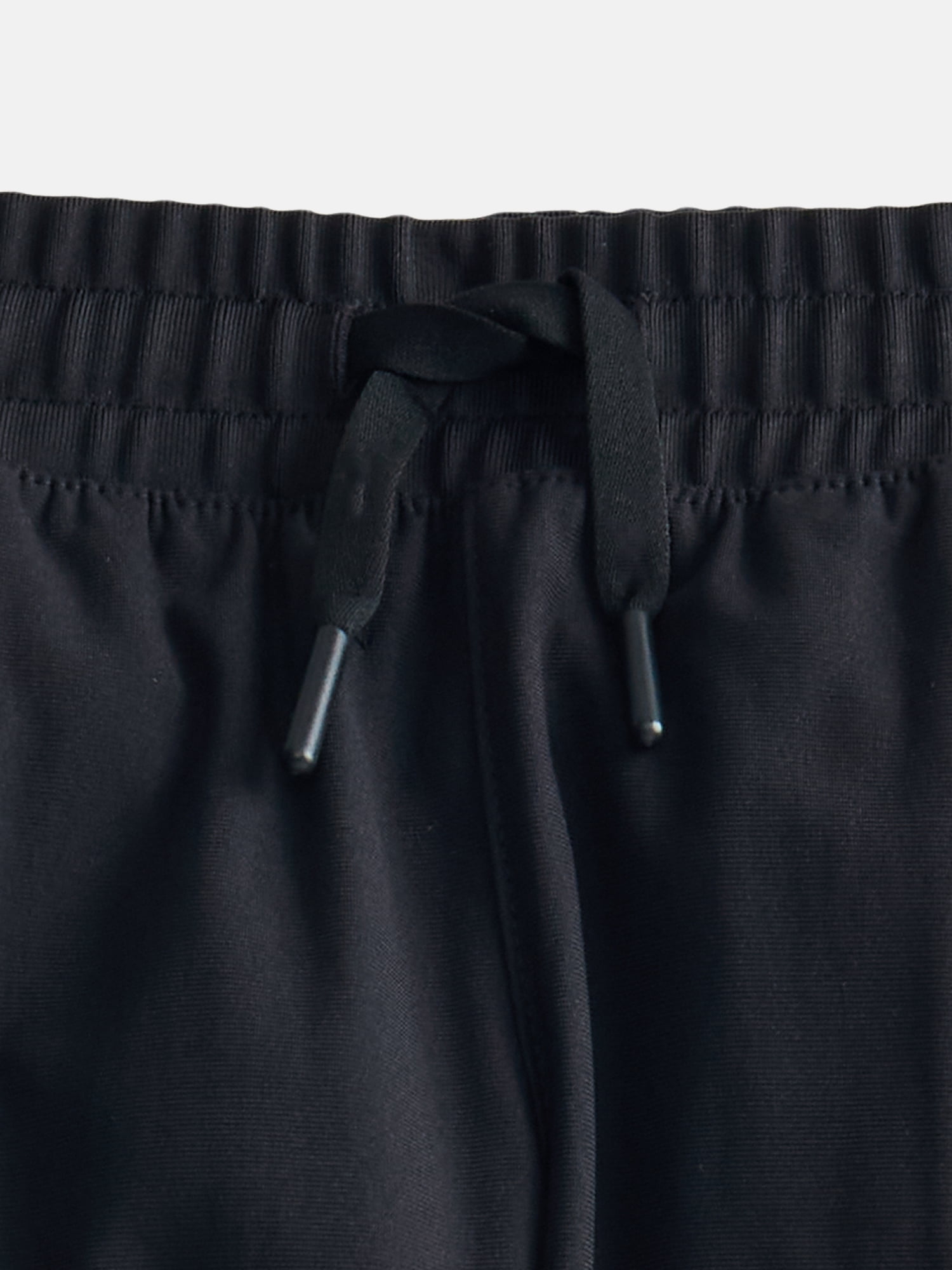 Wonder Nation Boys' Hybrid Jogger Pants Moisture-Wicking Athletic Bottoms (Black, L) zsnzb