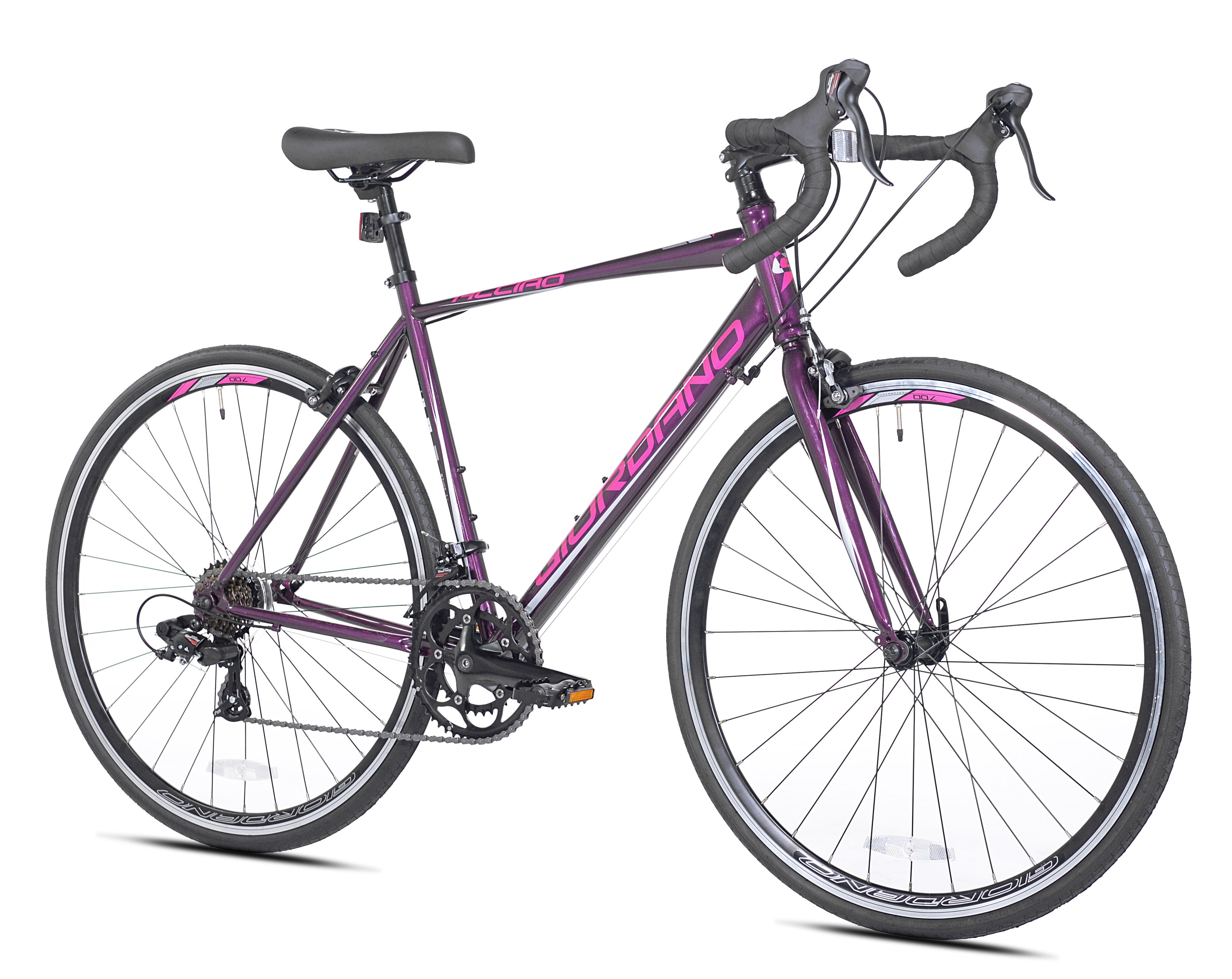 Giordano Acciao Road Bicycle (Purple, Medium Frame, 700C) heikp