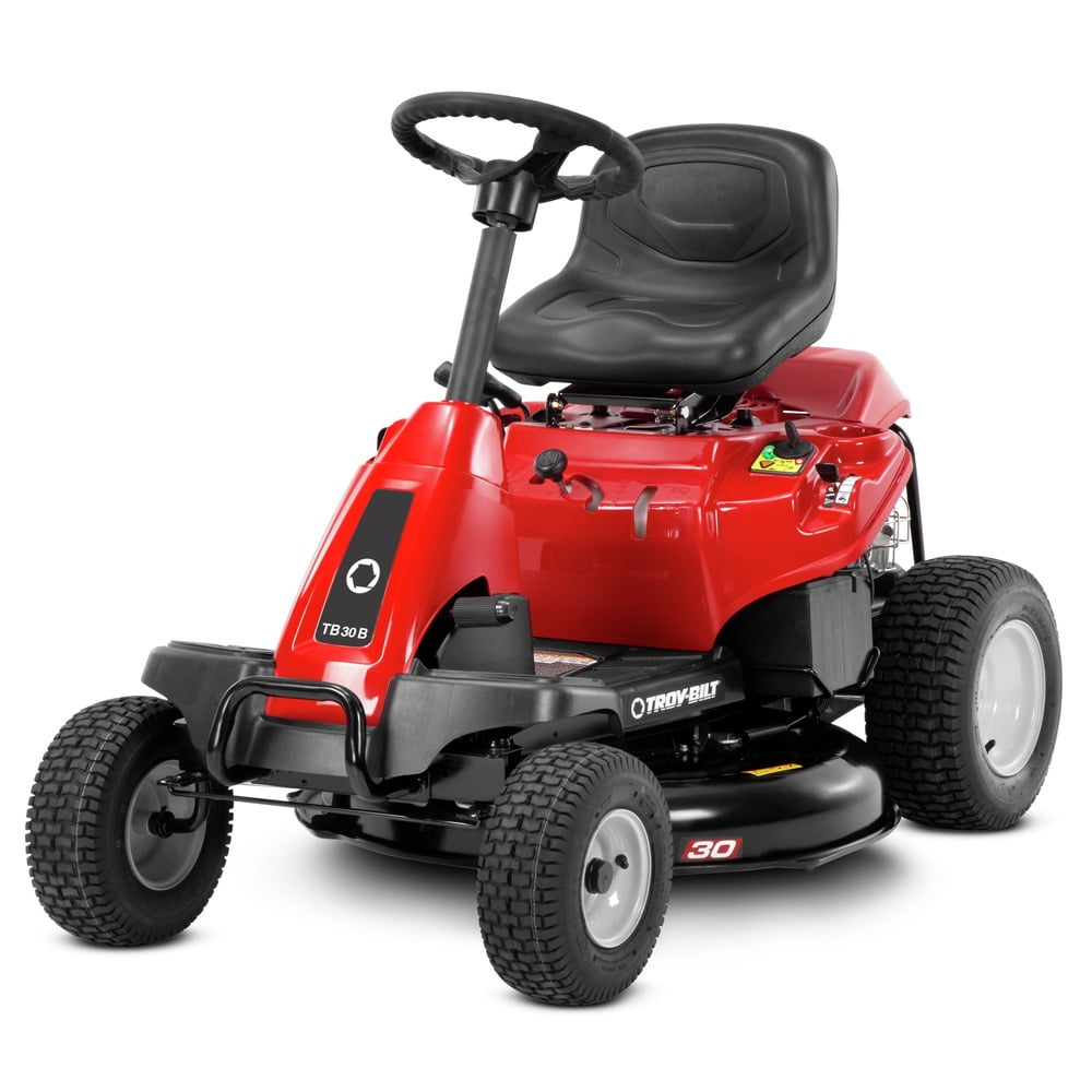 Troy-Bilt 30 in. Compact Riding Gas Lawn Mower with Briggs & Stratton Engine (344cc, 6-Speed) zcl1u