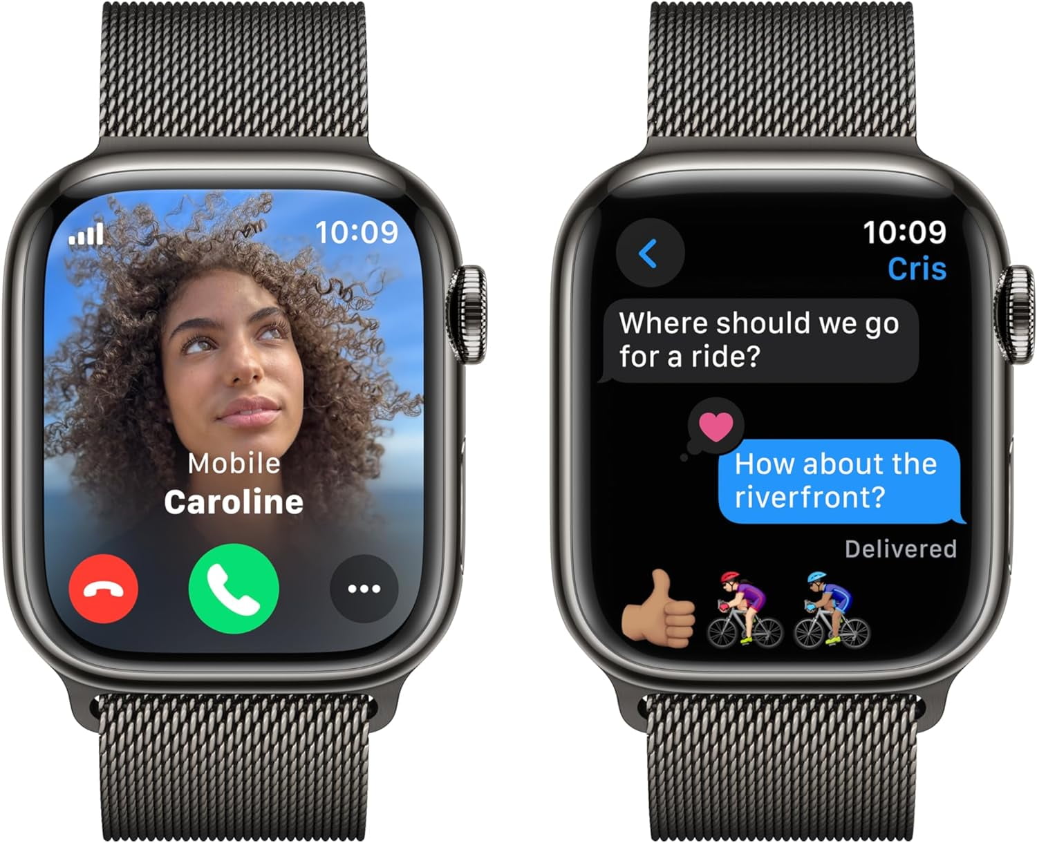 Apple Watch Series 9 GPS + Cellular (Graphite Stainless Steel Case, 41mm) ma9fc