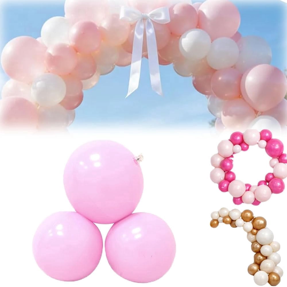 Generic Reusable Inflatable Balloon Garland Arch Kit, Durable PVC Party Decoration Set (Light Pink, 3 Pack) p7kah