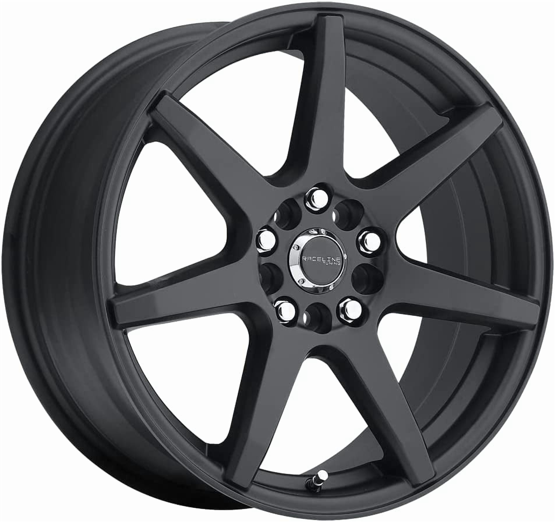 Raceline 131B-EVO Cast Aluminum Wheel (Black, 16x7 in) llu3y