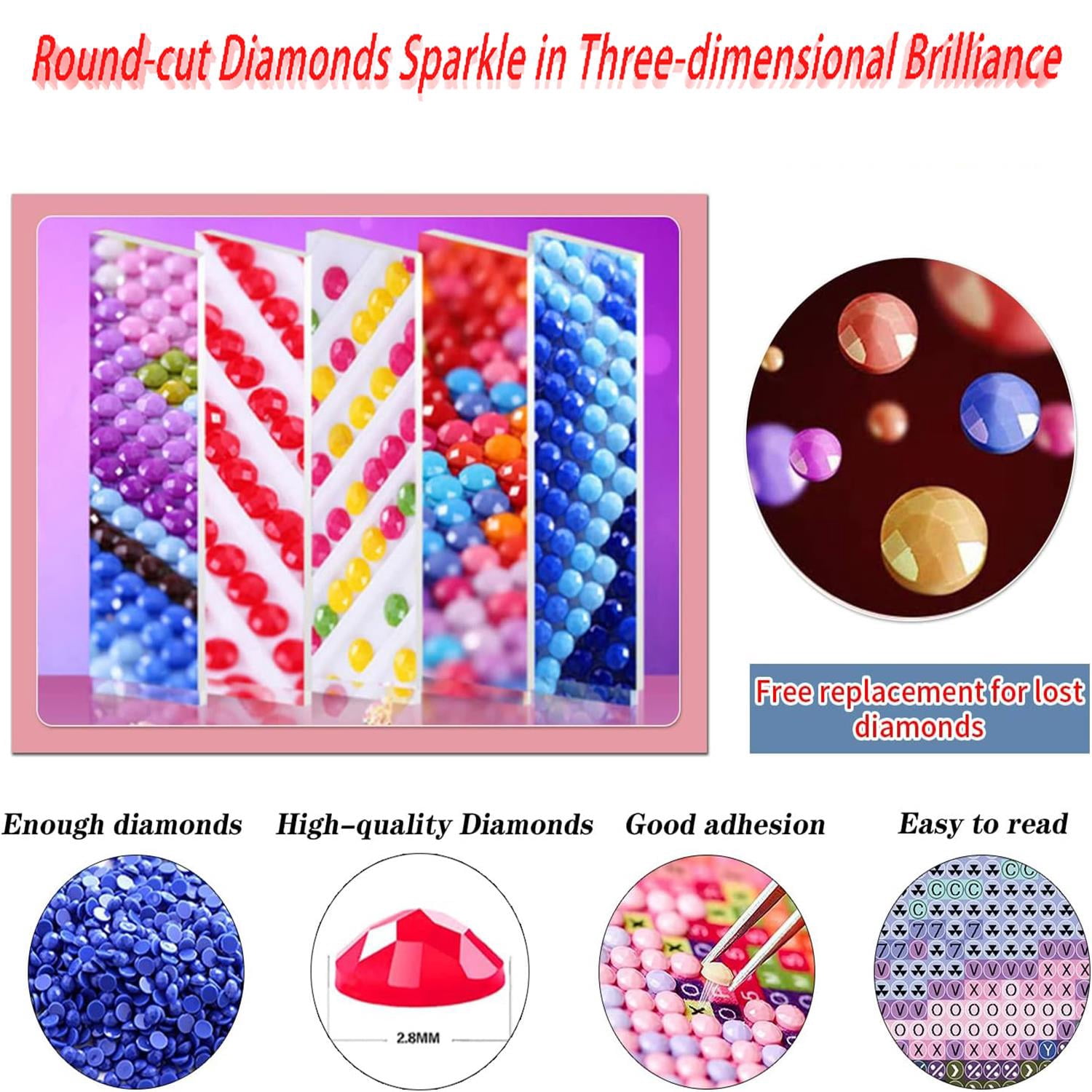 BYGFHLYW Diamond Painting Kit, Lemon Art Craft for Adults, Full Round Drill Wall Decor (Yellow, 12 in x 16 in) sxspn
