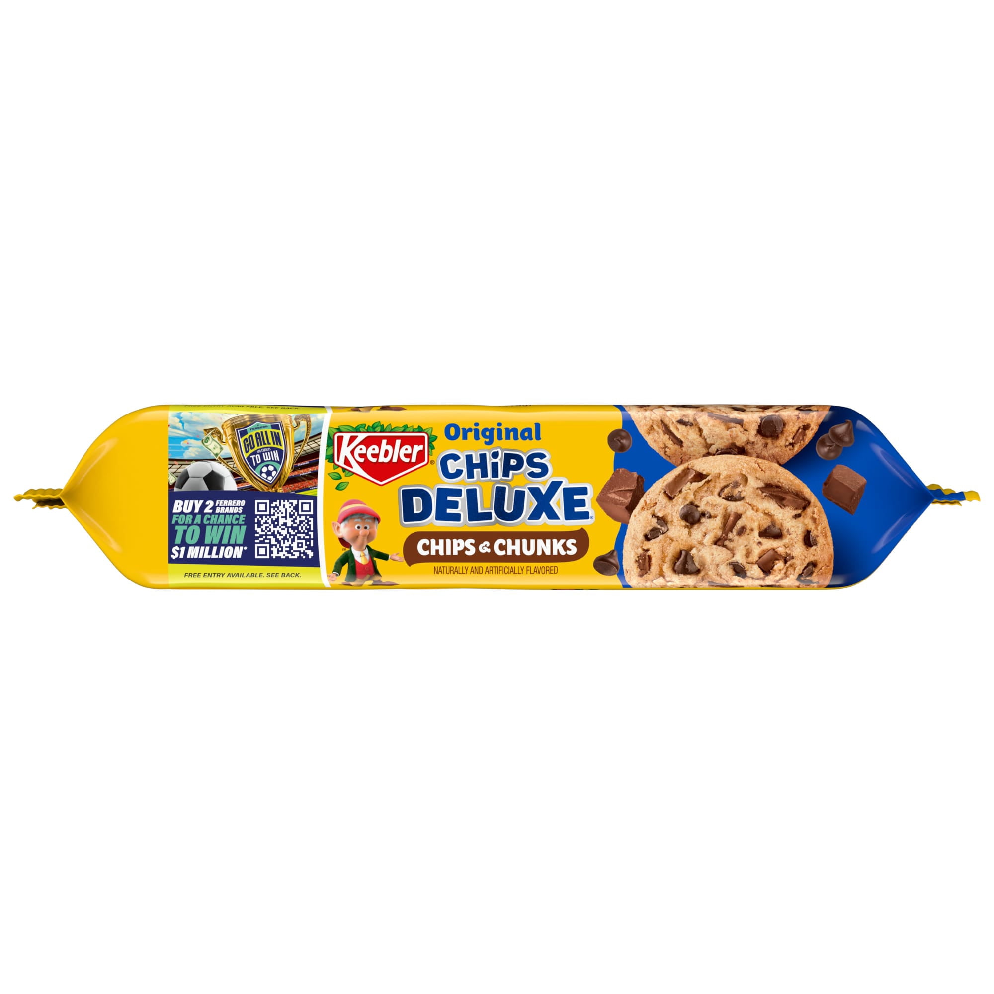 Keebler Chips Deluxe Cookies, Chocolate Chip & Fudge Chunks (11.2 oz) sea93