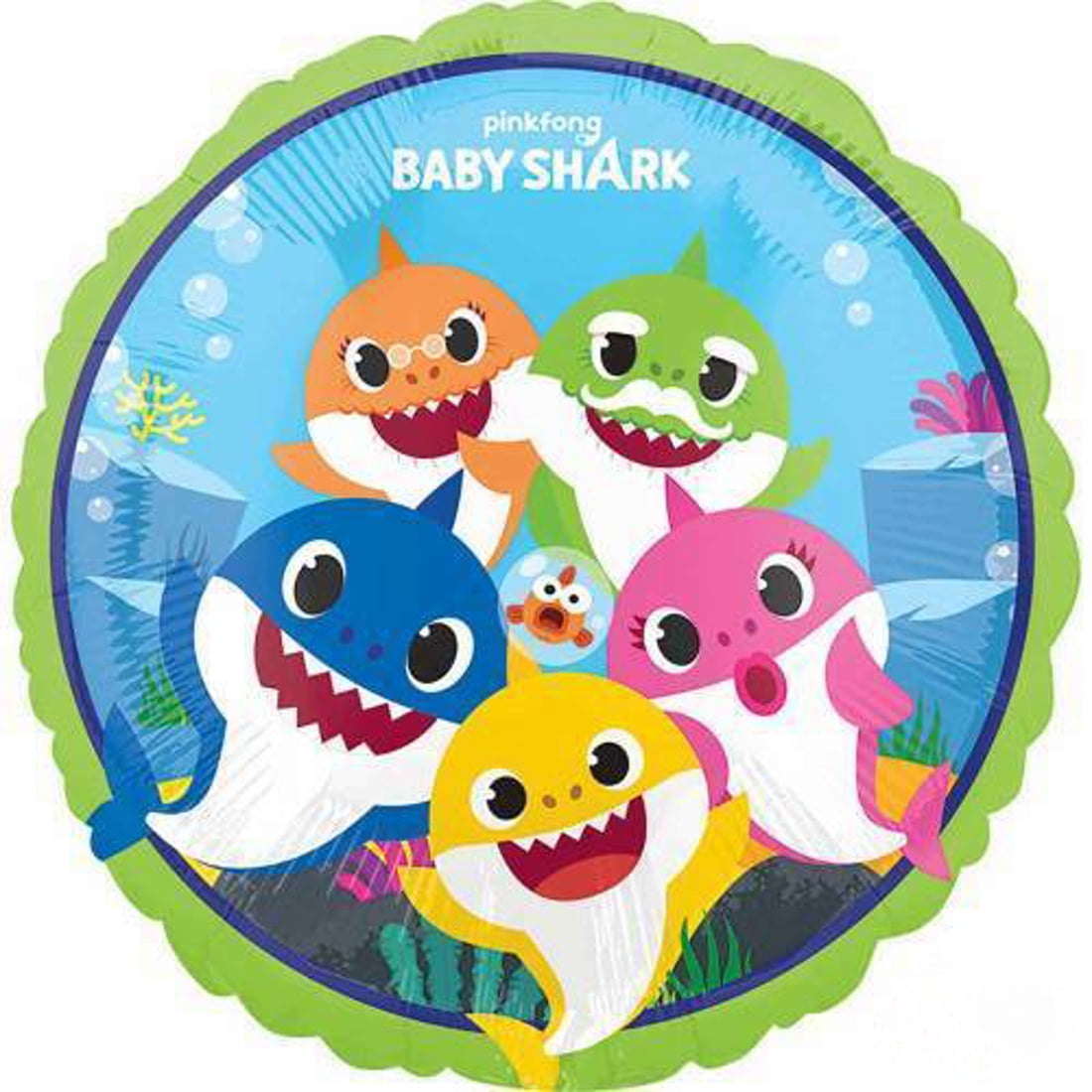 Anagram Baby Shark Girl 3rd Birthday Party Balloon Bouquet Decoration Set (12 Piece) fa0od