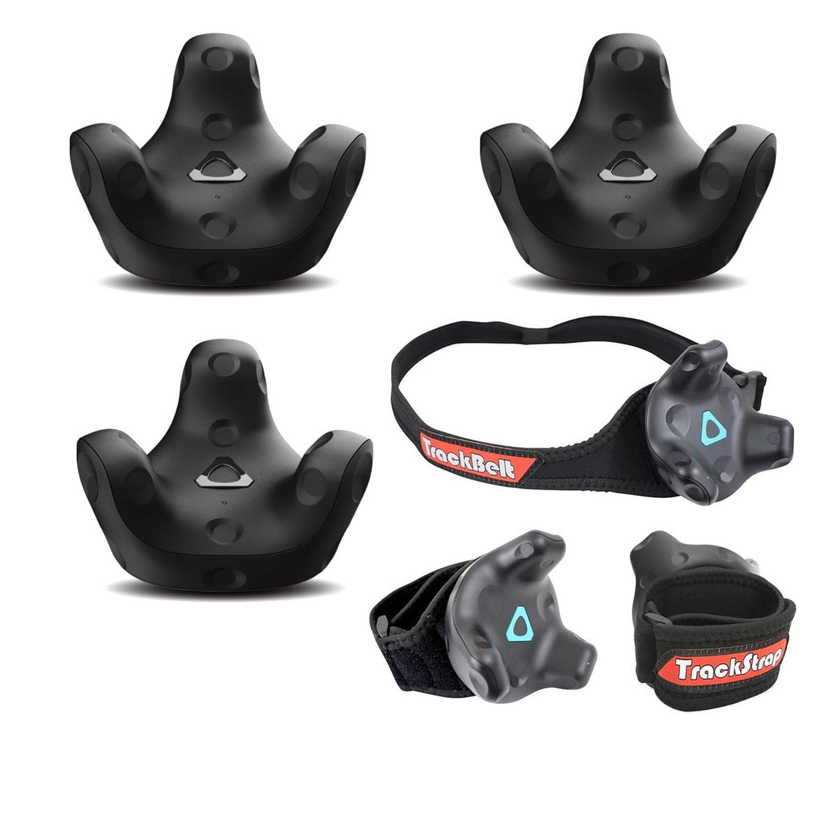 HTC VIVE Tracker (3.0) Full Body Tracking VR Bundle with Rebuff Reality TrackBelt and 2 TrackStraps (3 Pack, Black) 0jpld